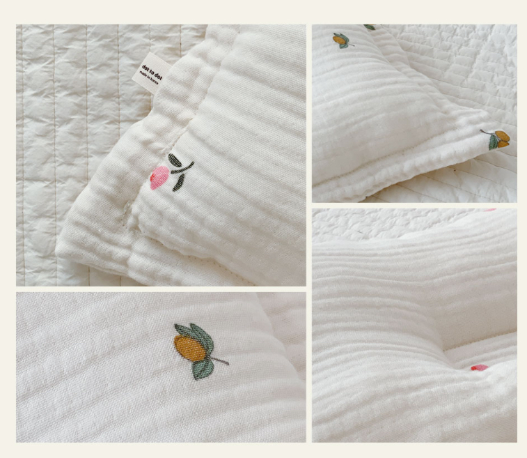 Dottodot Print Flowers Pillow