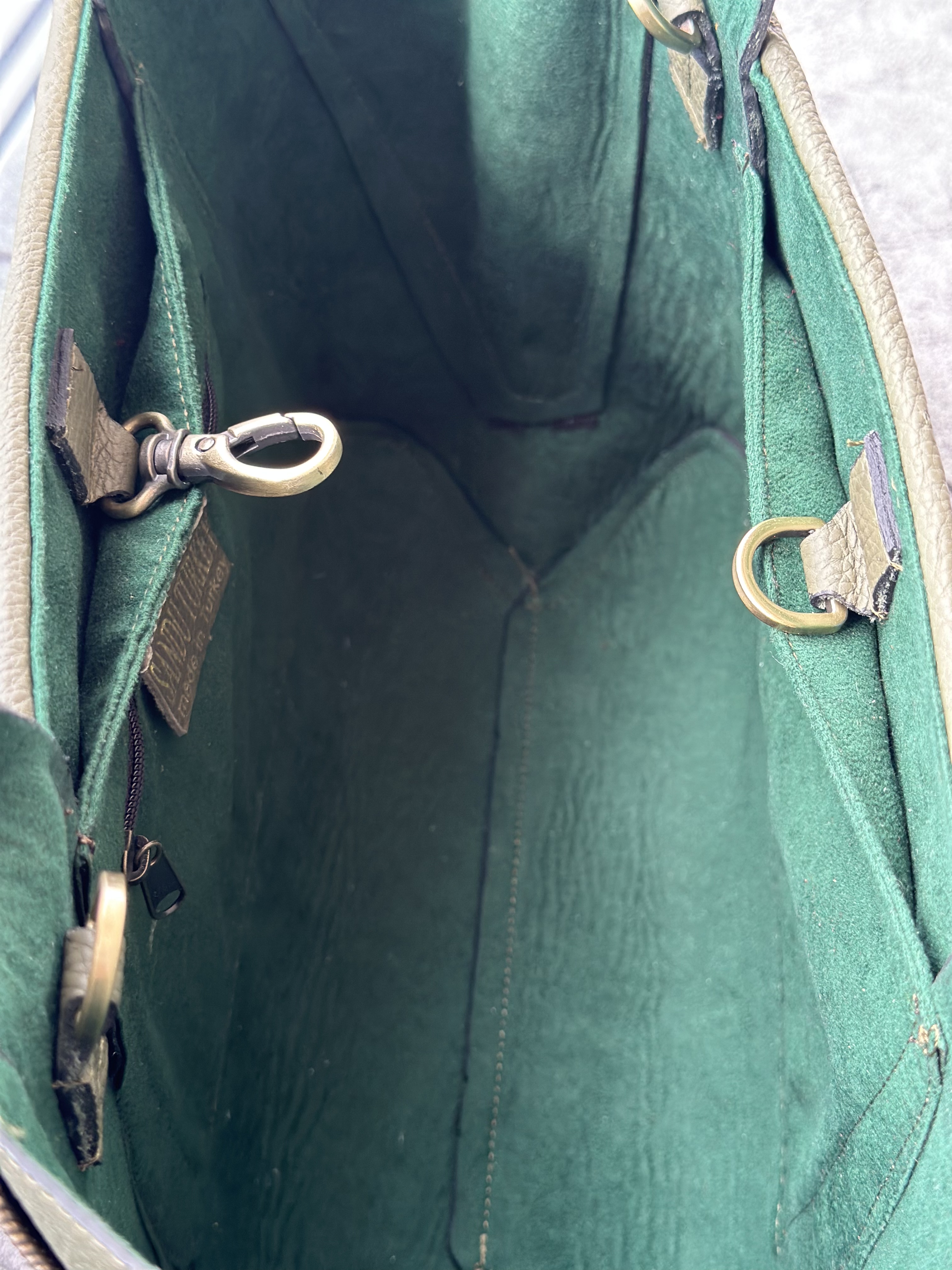 K28 土耳其真皮地氈手袋（墨綠色）