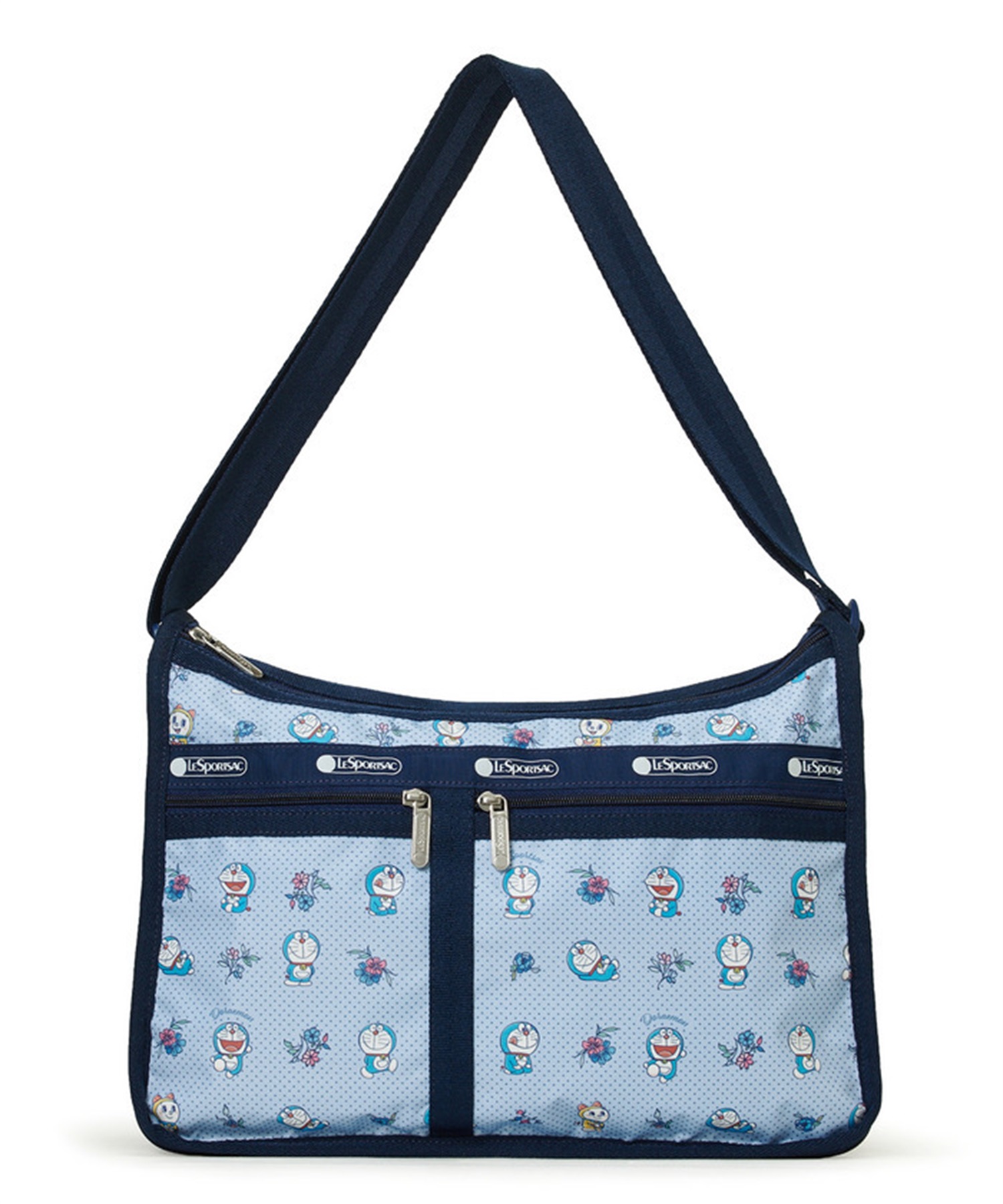 [訂購] [日本直送] 💙 LeSportsac「DORAEMON DELUXE EVERYDAY BAG」 📏 尺寸/內容：高約25cm｜闊約33cm｜厚約13cm {TF260810}