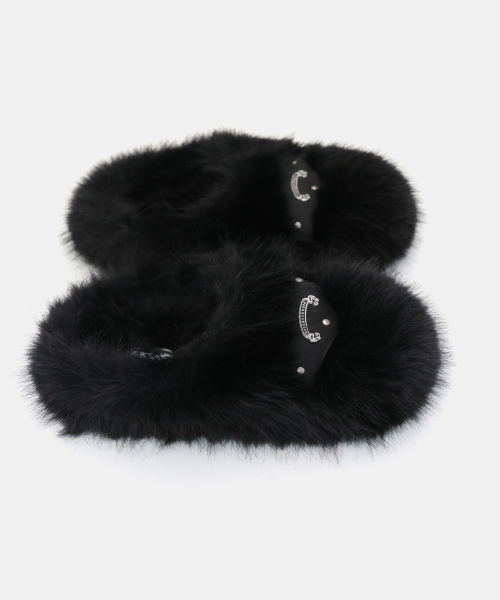 Viper Fur Bloafer - Black - 바이퍼 퍼 블로퍼 - 블랙