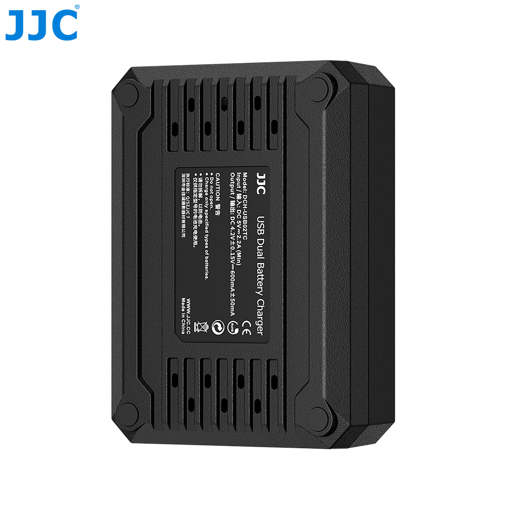 JJC USB Dual Battery Charger For Fujifilm NP-95 / Ricoh DB-90 ( DCH-95TC)