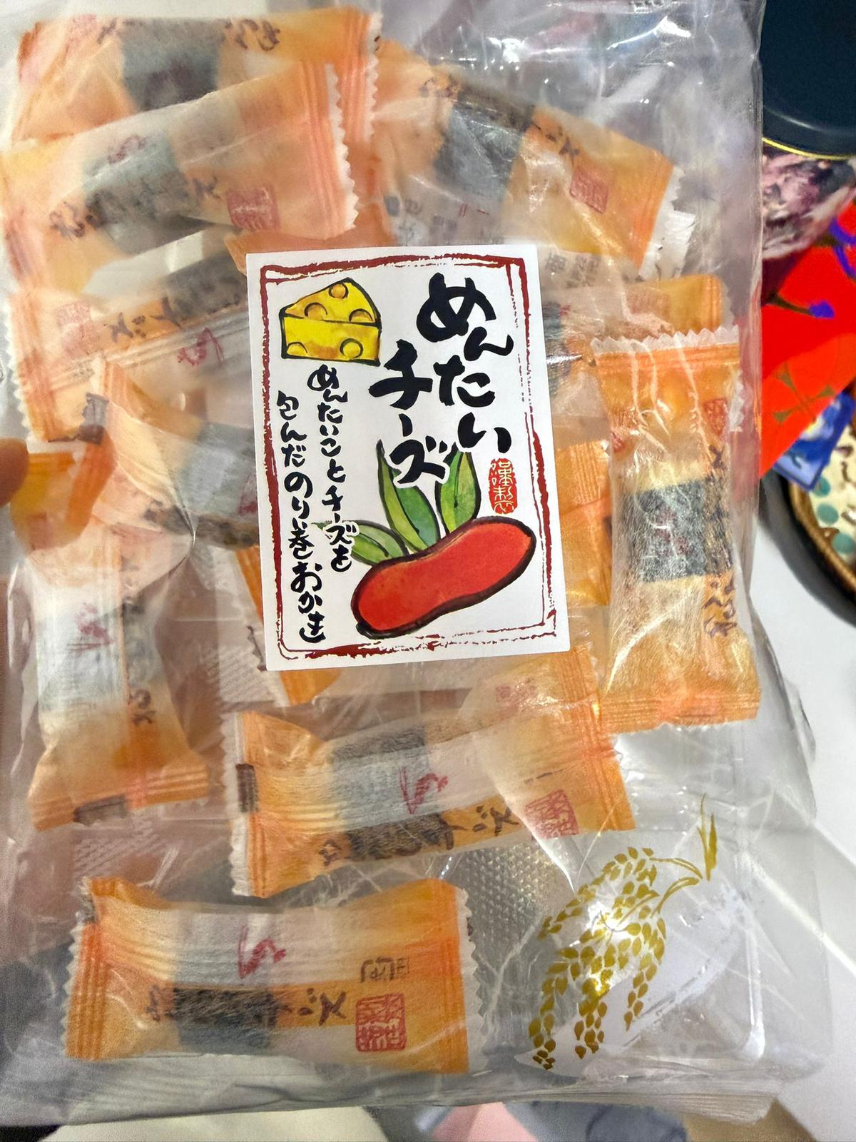 日本知名「明太子起 司米菓」味珍味 明太子味燻製起司 餅乾 589