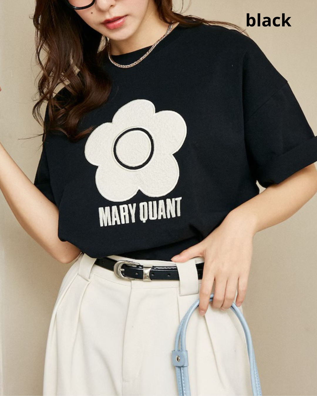 日本代購【 2026 新商品 日本直送  MARY QUANT × PUBLUX 限定聯乘  花花 T恤 Limited Collab logo tee 】