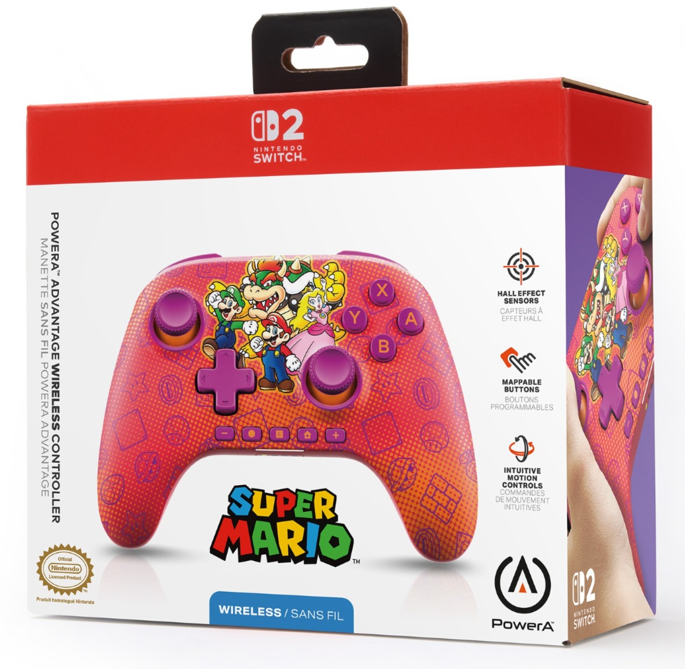SW2 PowerA 無線控制器 / Advantage Wireless Controller (Mario and Friends) 香港行貨 任天堂官方授權產品 SW2-0324