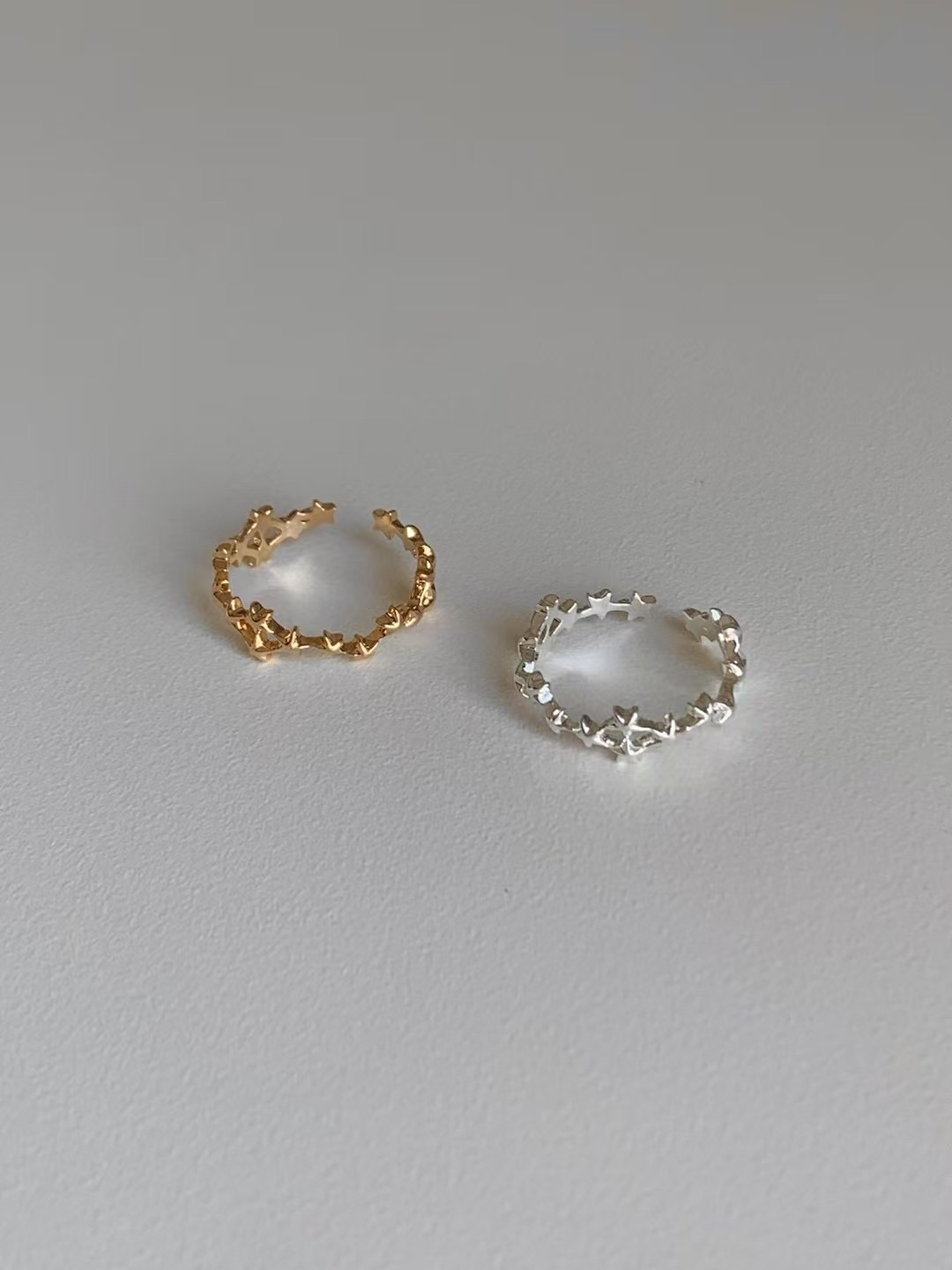 【 💍 | 韓國製！不規則星星設計戒指✨🤍 】Starlight Ring(兩色入)