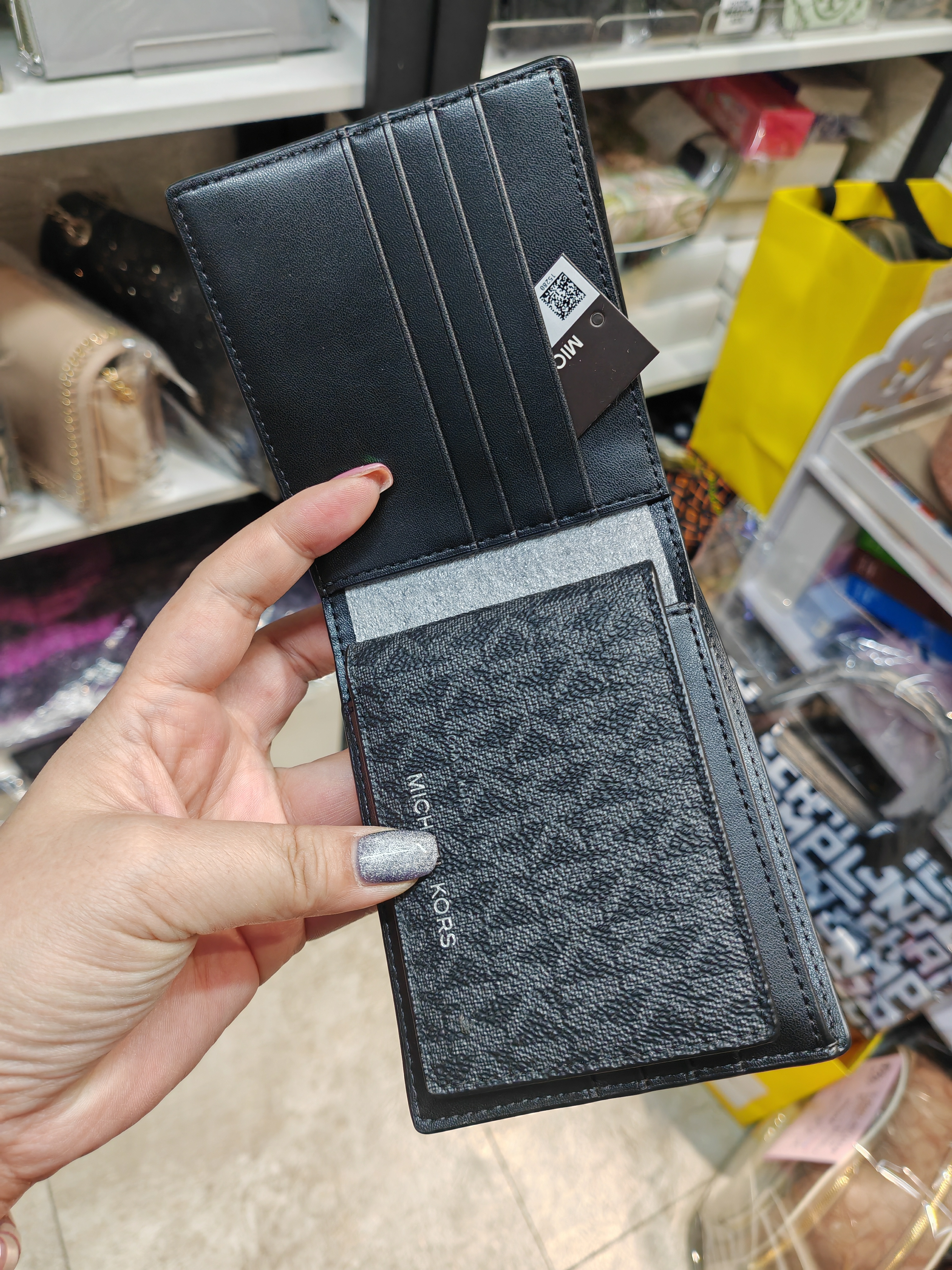 香港現貨-Michael Kors men's wallet blk