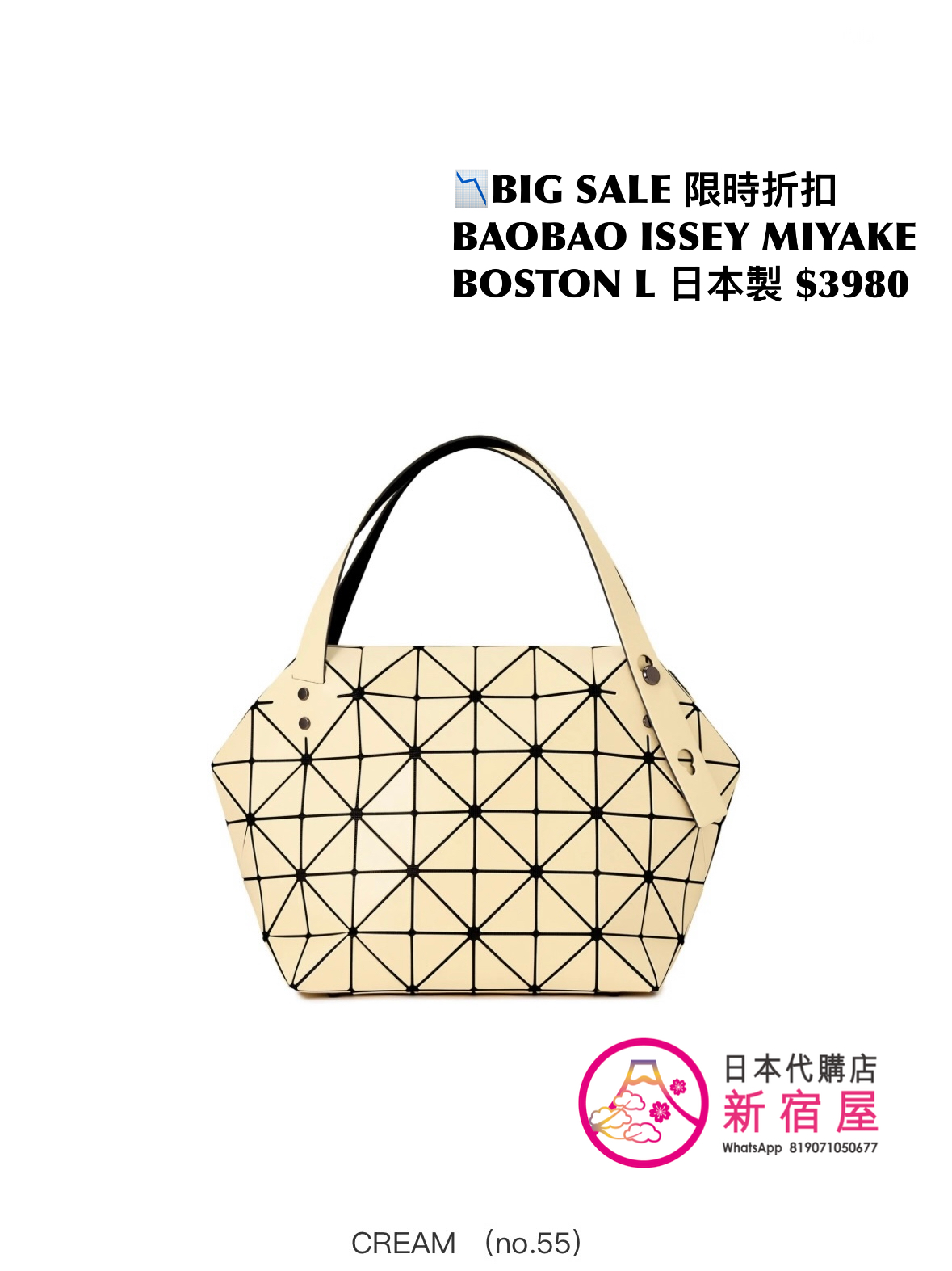 BAOBAO ISSEY MIYAKE BOSTON L