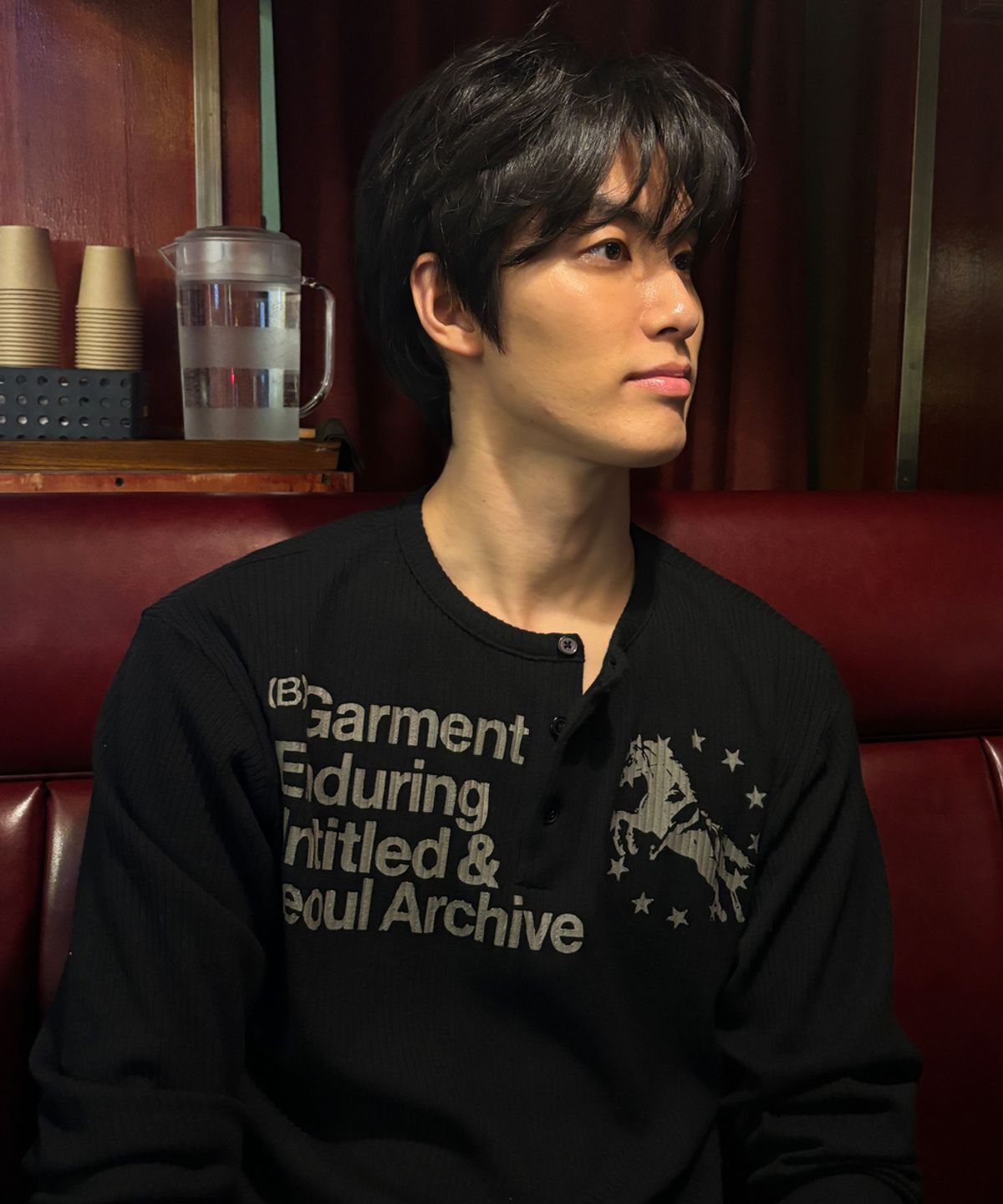 🇰🇷訂購｜UNTITLED 26SS｜Unicorn Henley Neck Long Sleeve 2色 