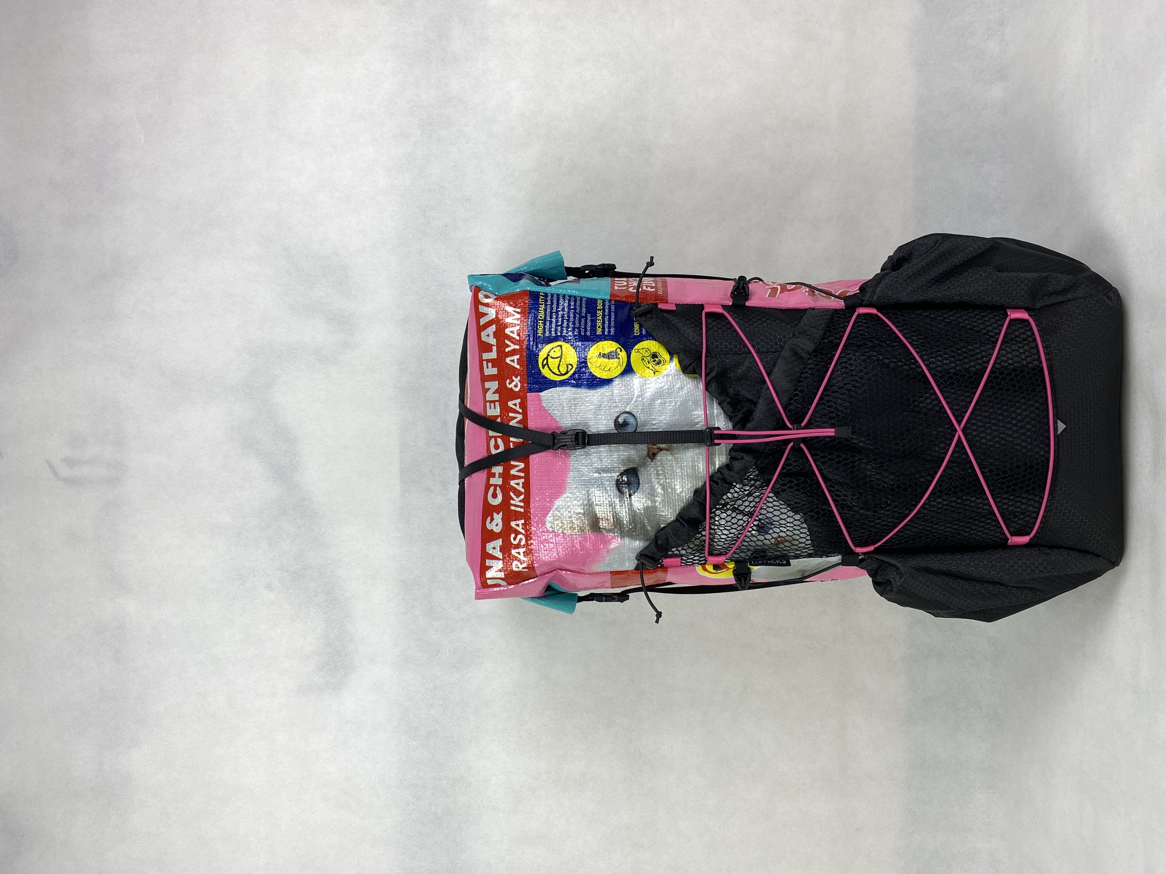 印尼YSR 背包 貓糧袋升級改造 Upcycle 輕量化 ultralight 背包 背囊