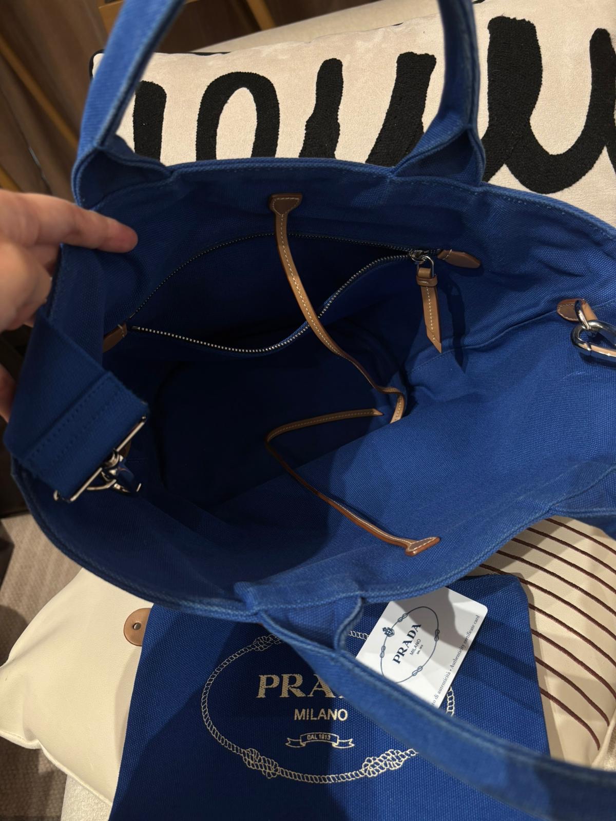 Prada 2way bag Canvas 100%Authentic,95%new