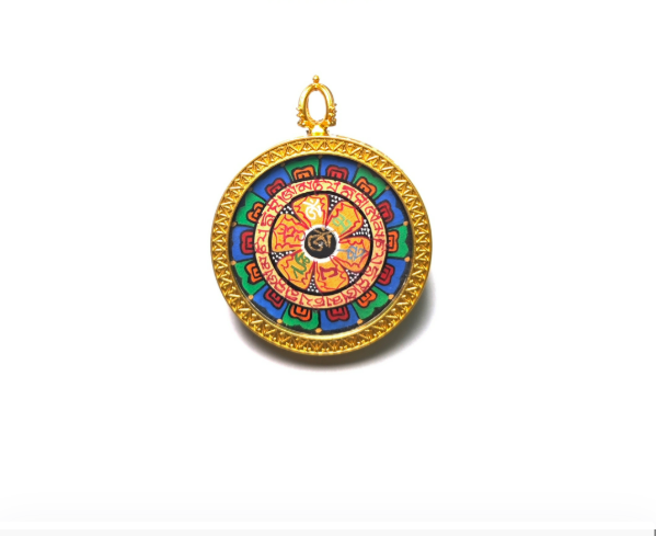PA2306 坛城六字真言唐卡吊坠 E115s(留名)