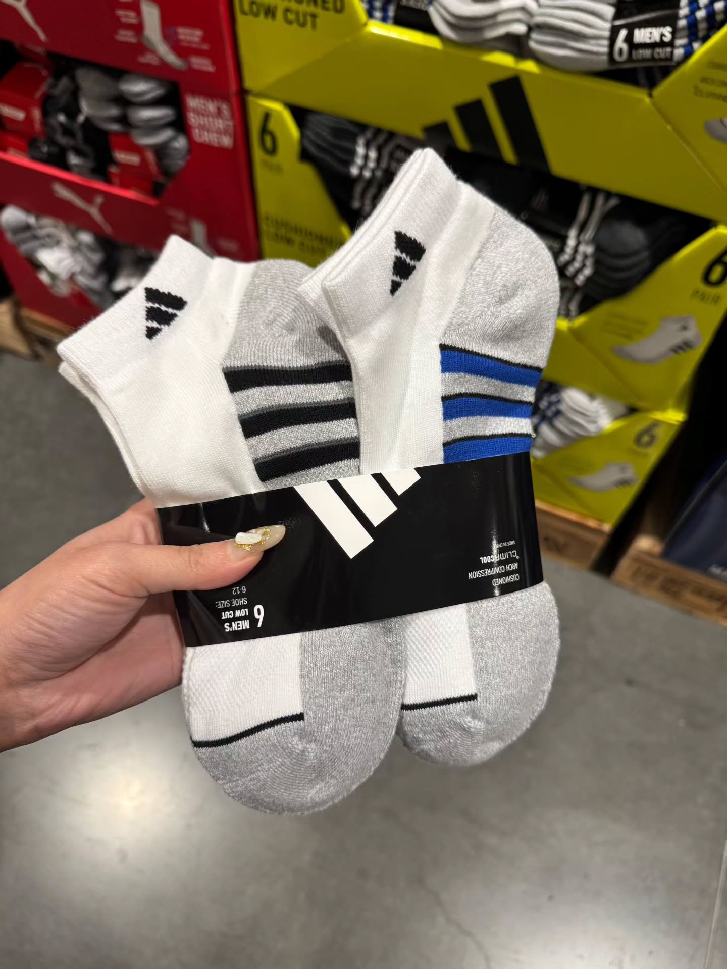 🇯🇵Adidas 男款短袜6件套