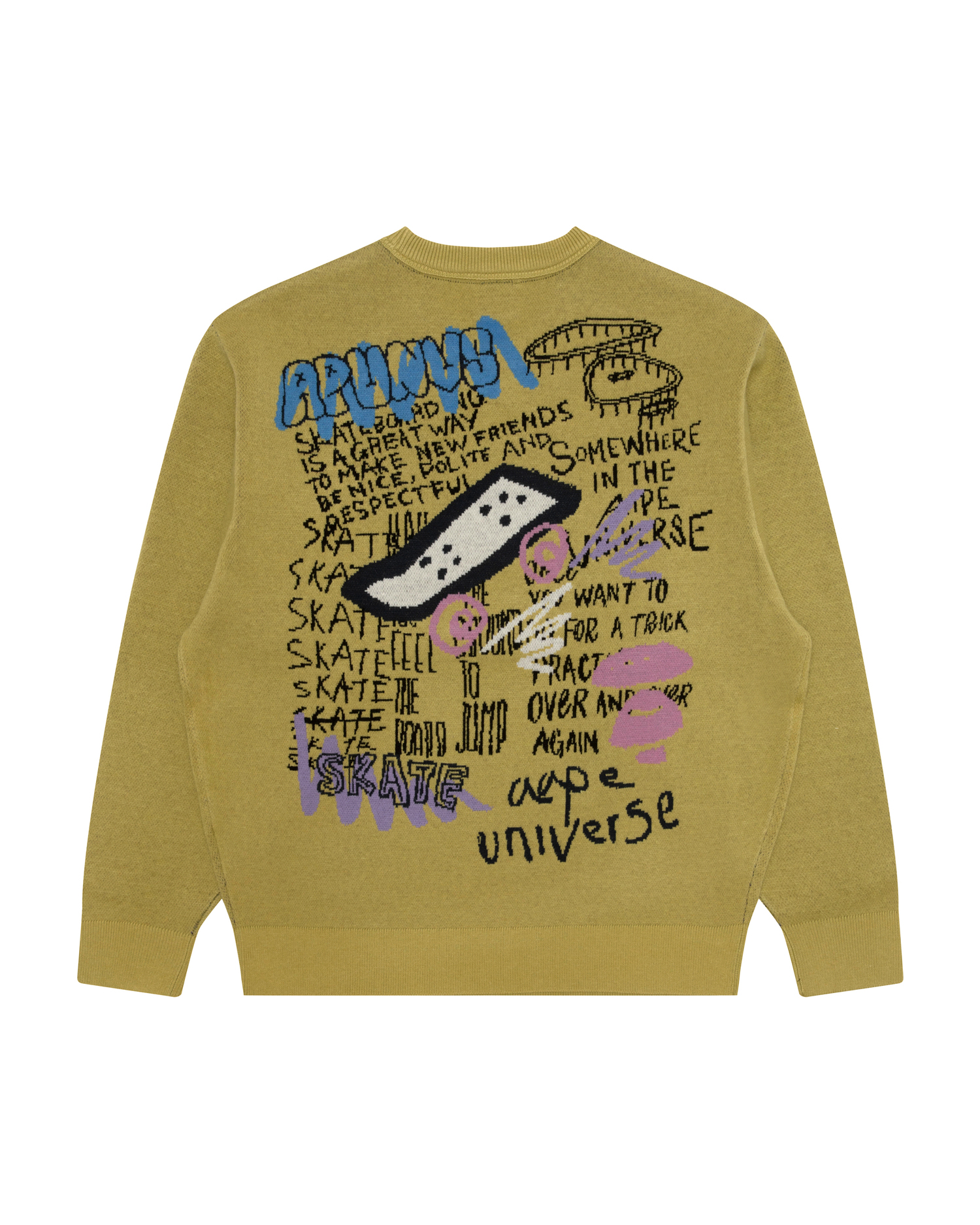 AAPE AAPEUNVS graphic knit sweater (E340XXR)