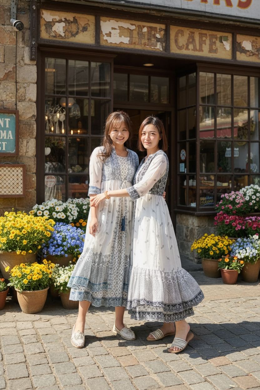 1639 Blue Edge White Cotton OP & Jacket 48"+47"