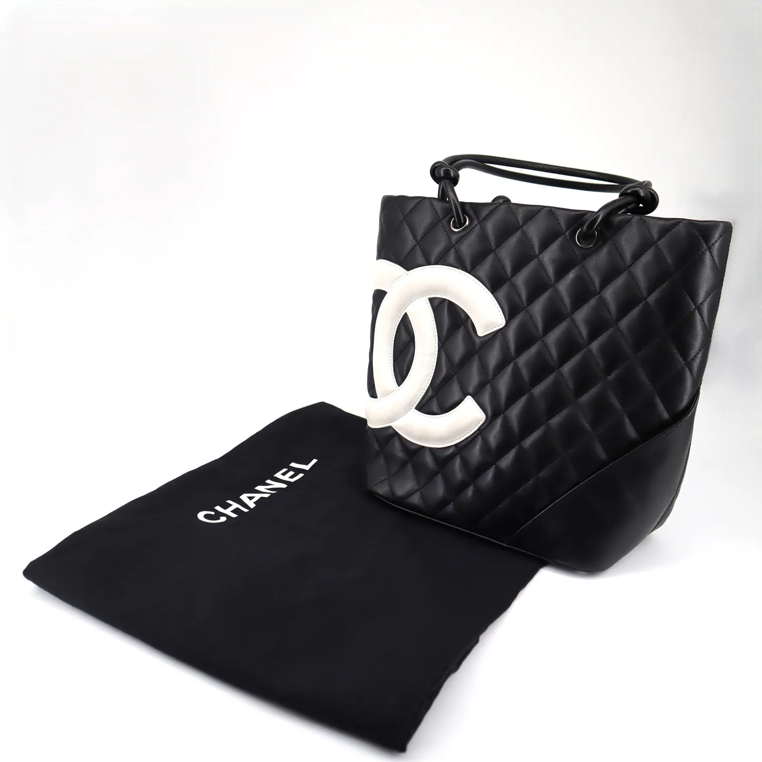 Chanel Quilted Cambon Ligne Medium Tote Bag