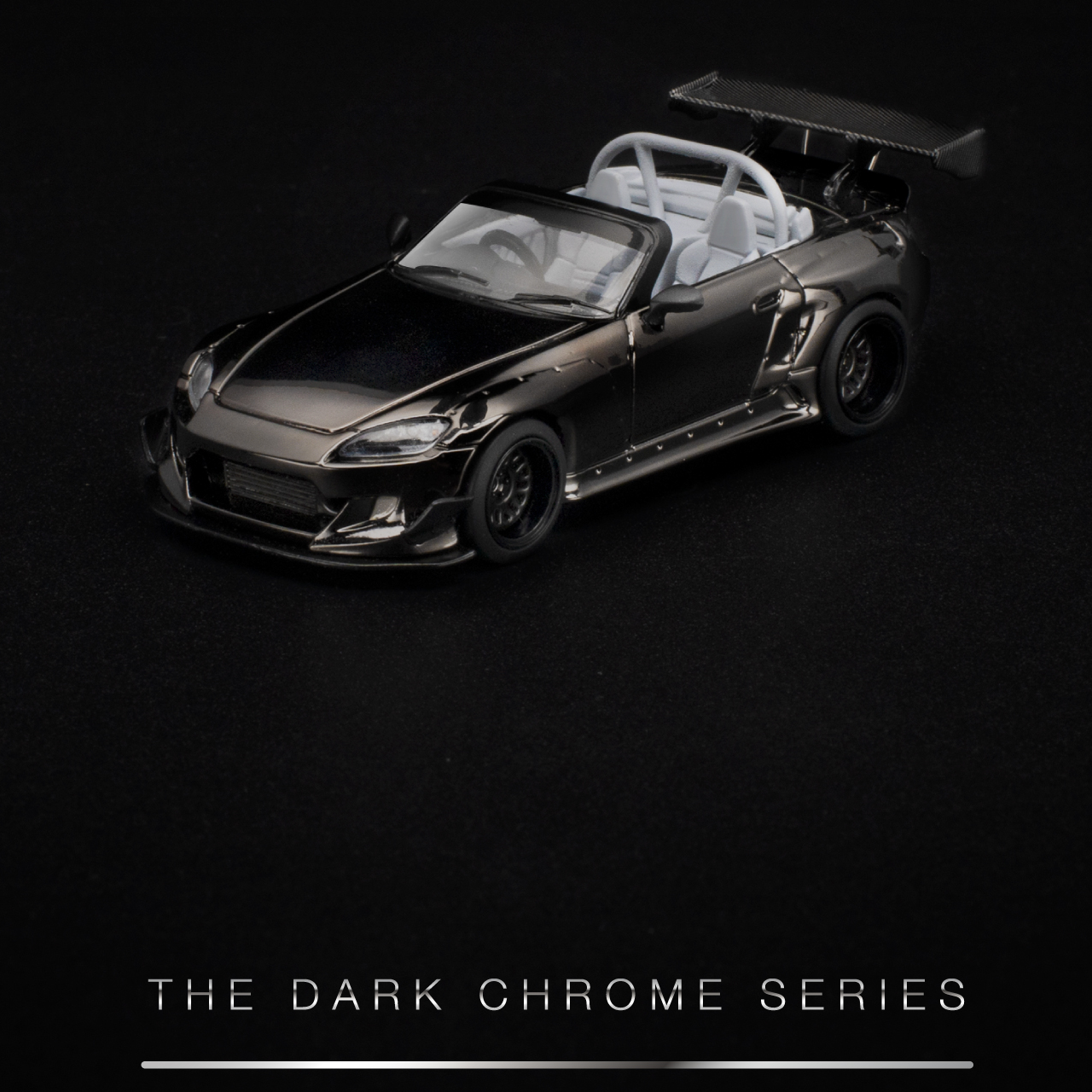 Pre Order - POP RACE 1/64 ( PRDC019 ) PANDEM S2000 DARK CHROME ｜ POPRACE 預訂優惠價 $120