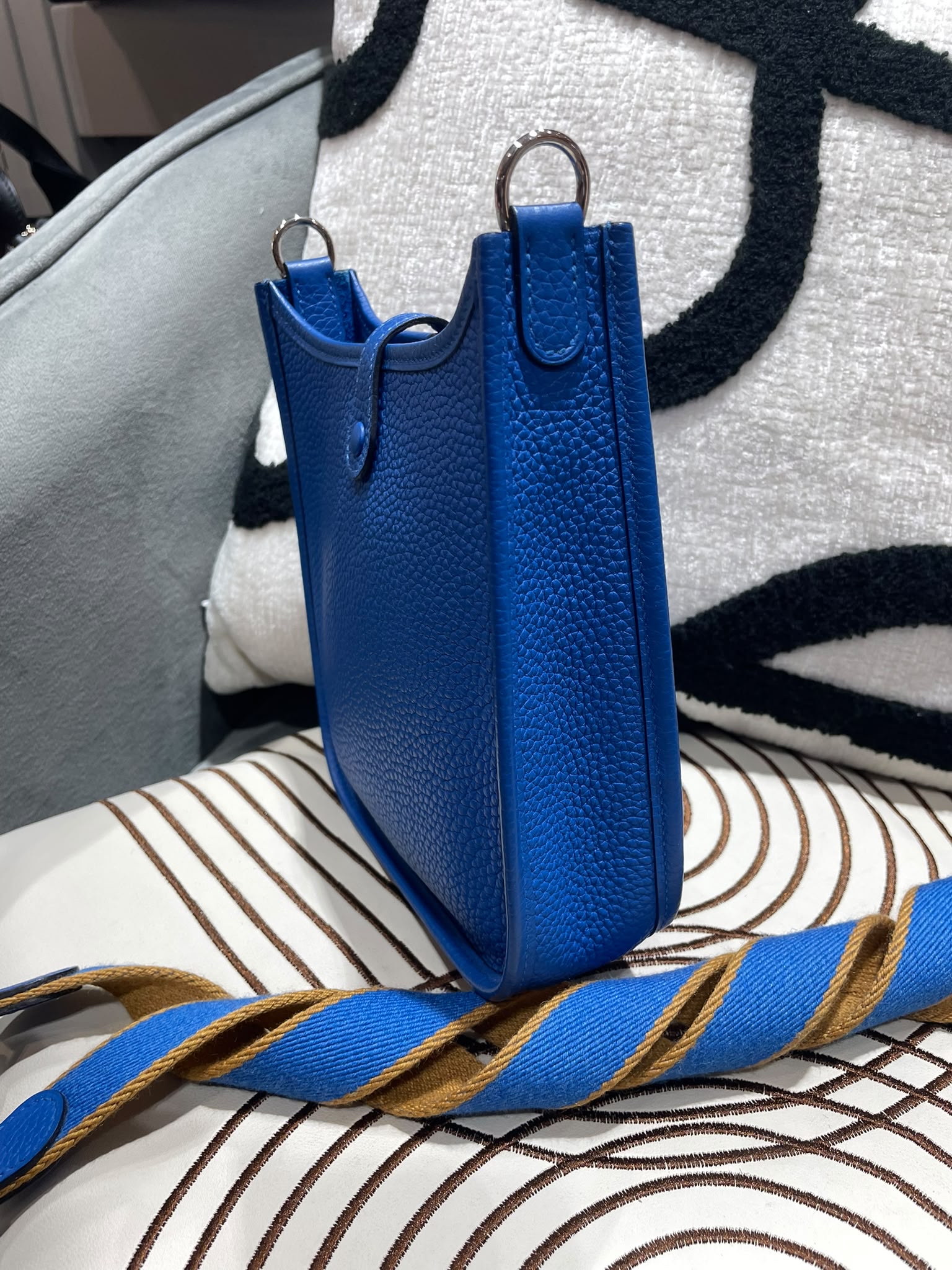Hermes Mini Evelyne ,Stamp C 100%Authentic , 98%new  ✅strap ✅塵袋  