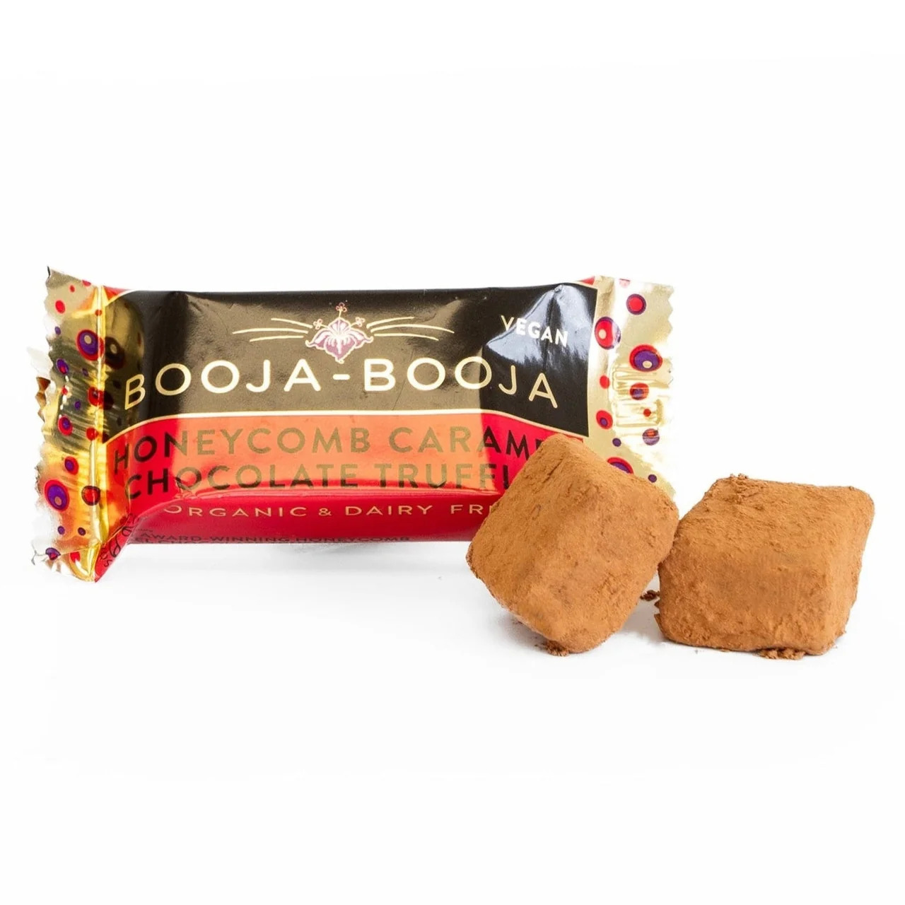 Booja Booja 有機焦糖脆脆黑朱古力孖裝（55%可可）Honeycomb Caramel Twin Pack Truffle  - Organic (23g)