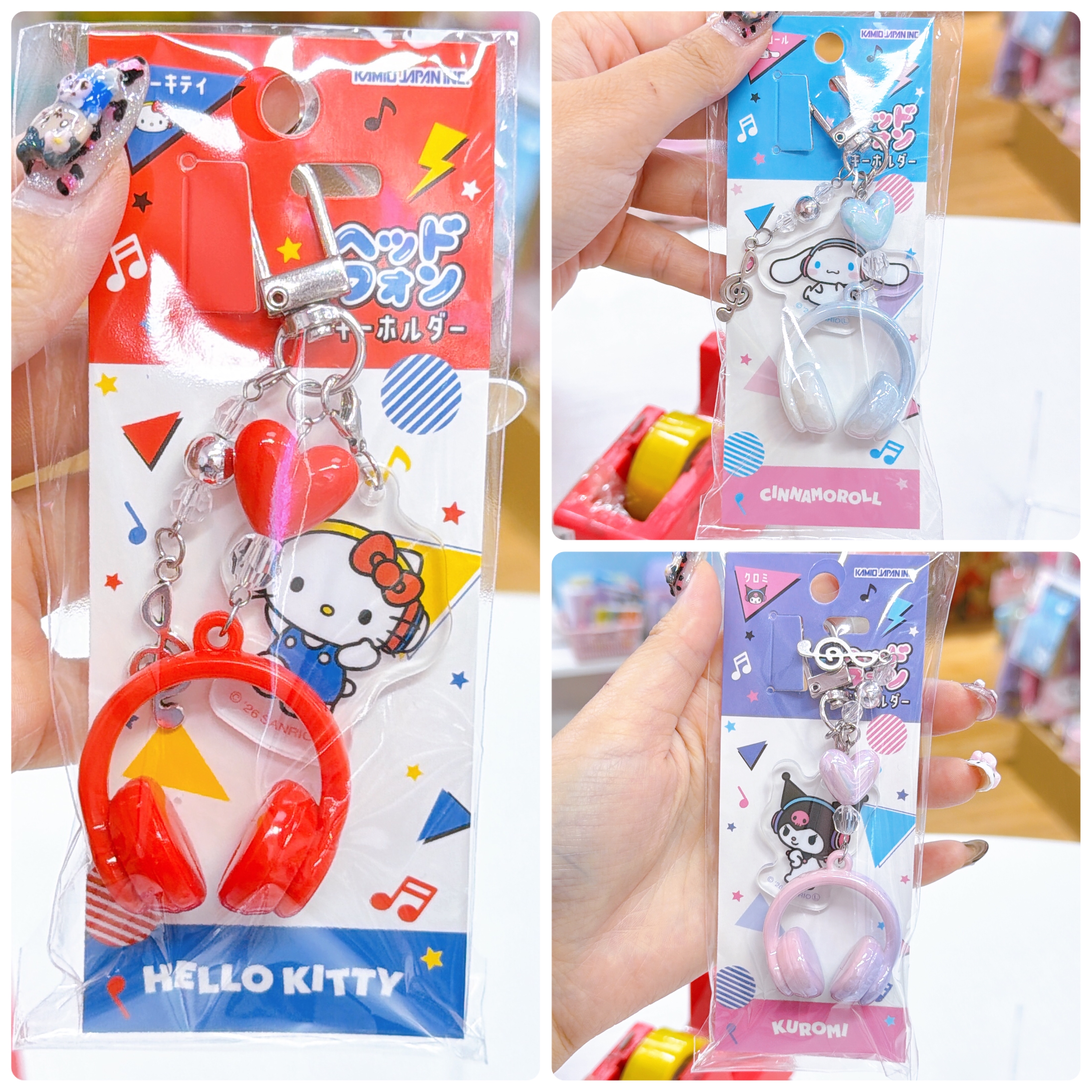 日本直送新款sanrio耳機電話繩