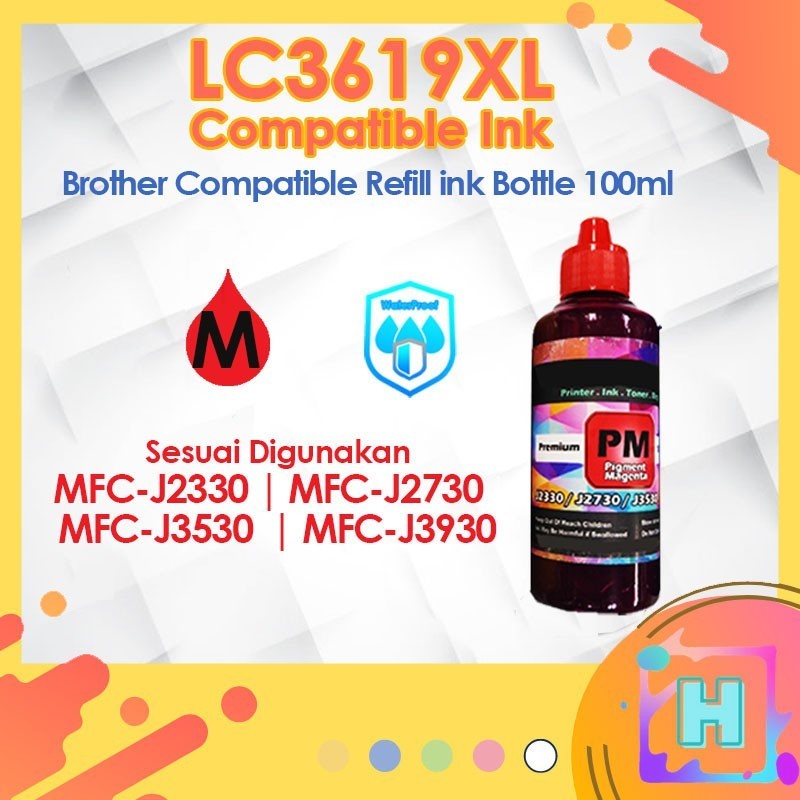🔥Compatible Brother LC3619xl Refill Ink Bottle 🔥100ml  LC3617 MFC-J2330dw MFC-J2730dw MFC-J3530dw MFC-J3930dw LC-3619