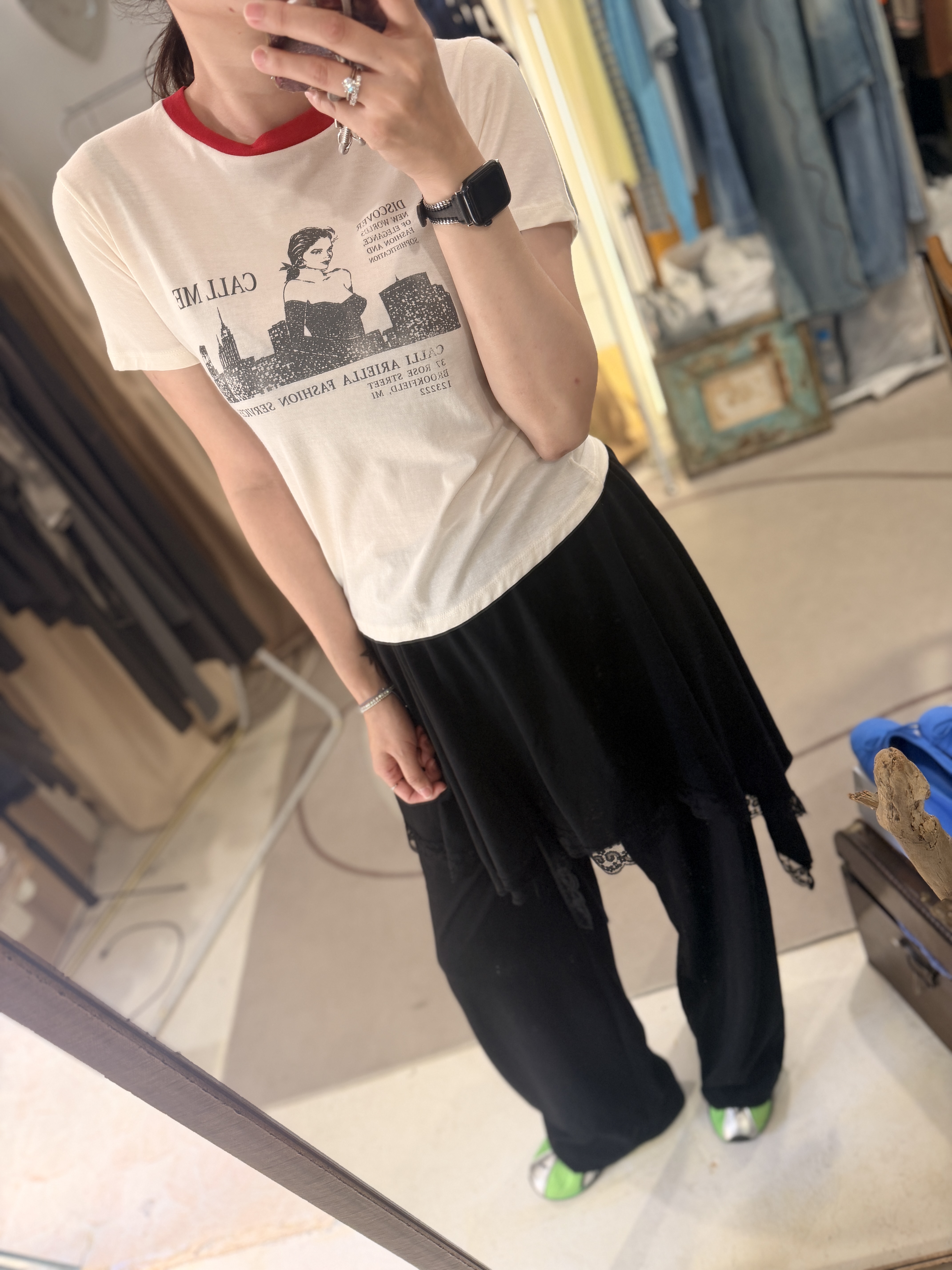 Soft woman printed tee