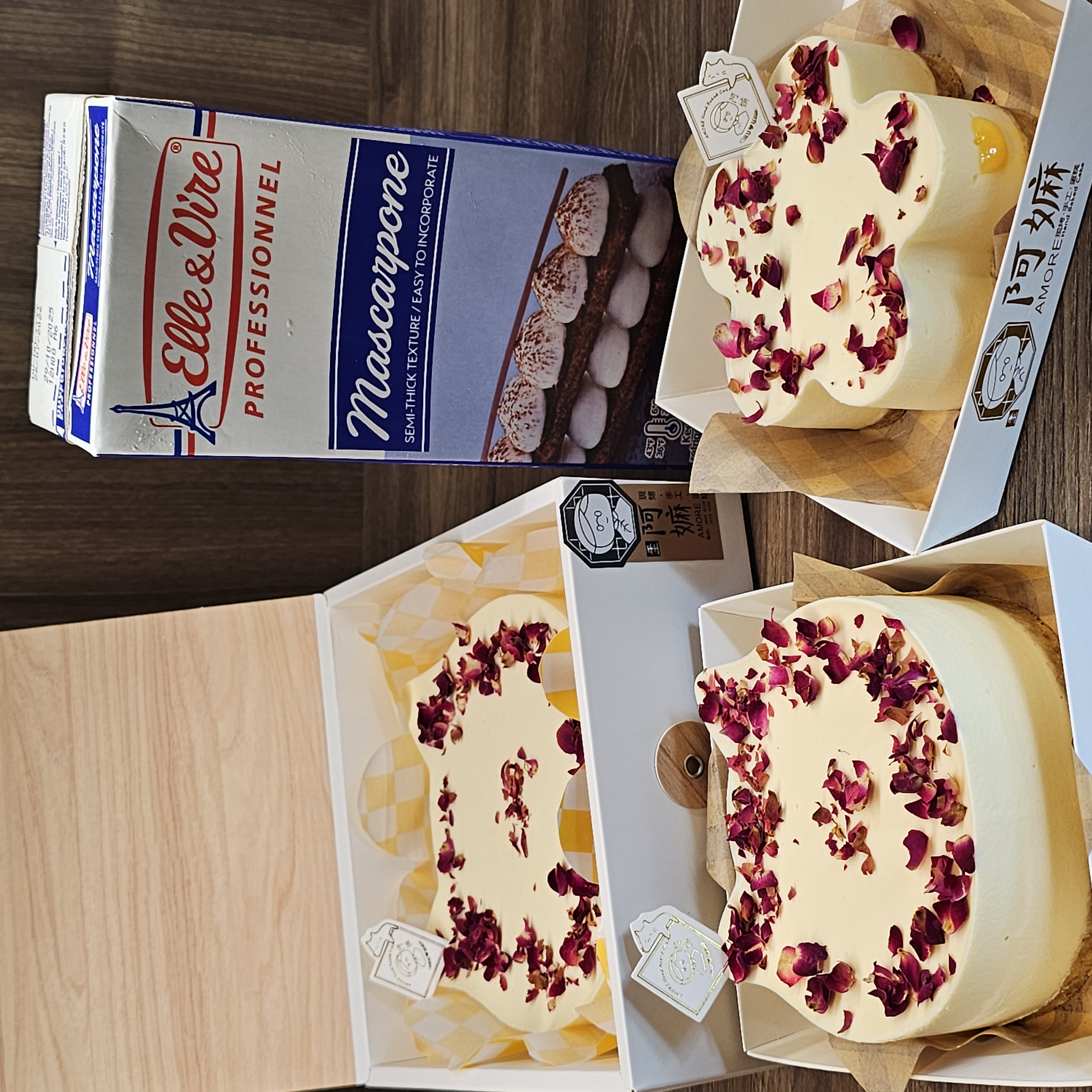 阿嫲｜檸檬玫瑰貓貓 慕斯蛋糕｜法國頂級乳酪