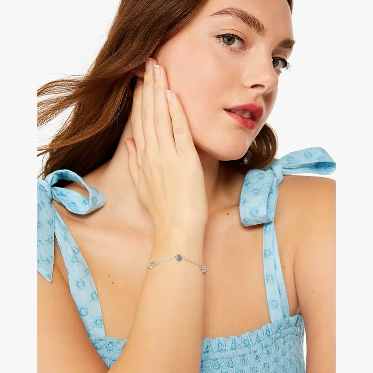 ✈️🇺🇸🇨🇦Kate Spade ♠️ New York outlet Spades ♠️ Logo 銀色手鏈現貨🤩🤩