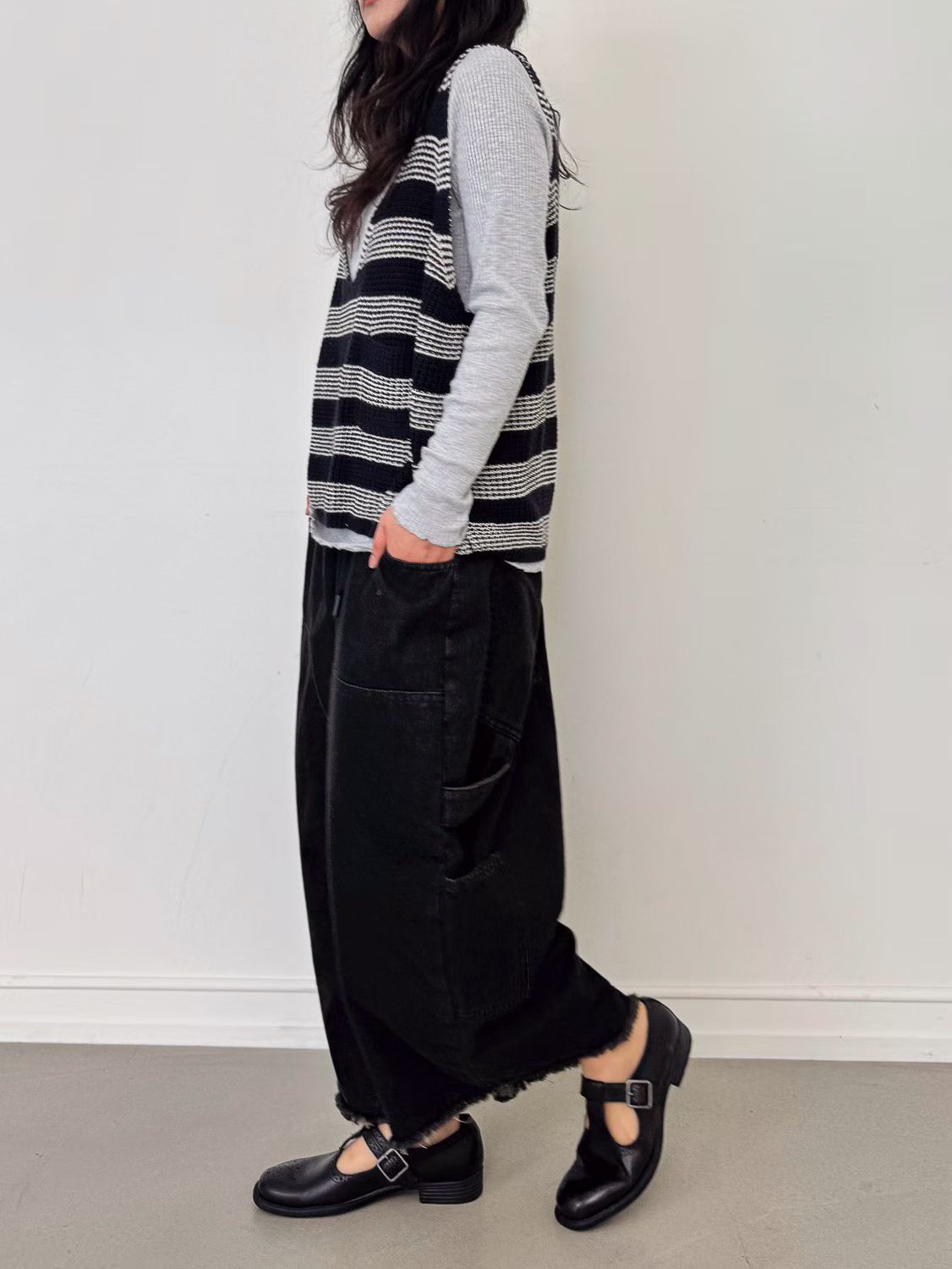 YA OE 鬆容感8分牛仔褲