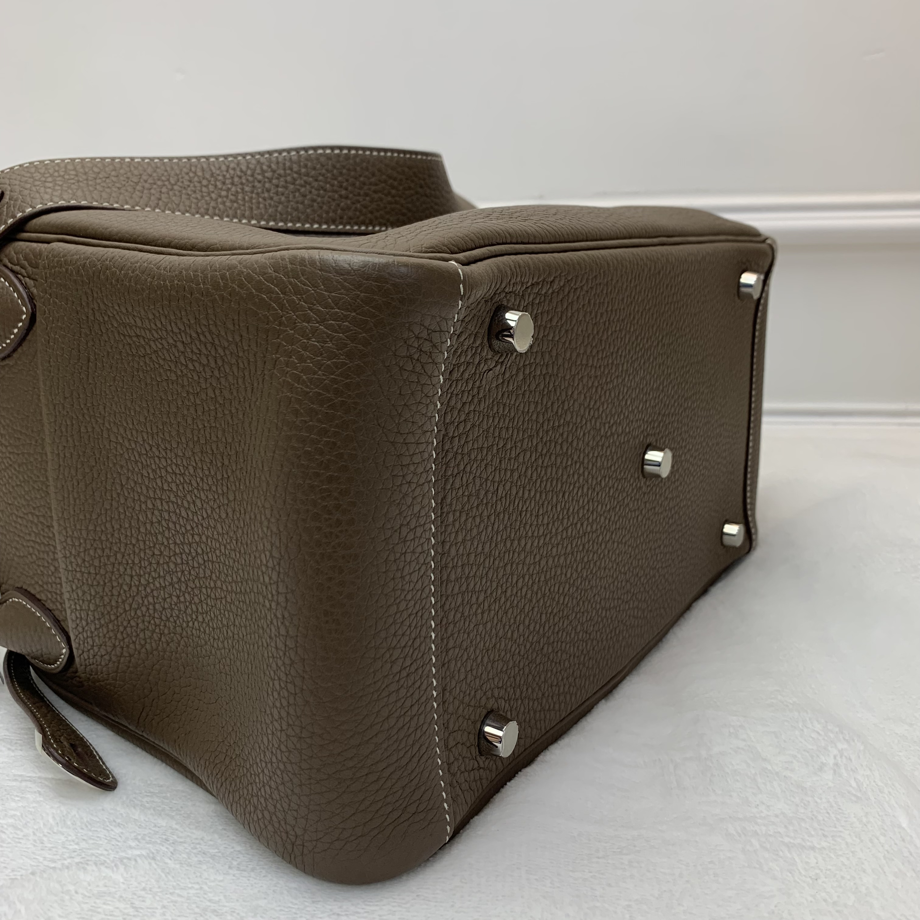 Full Set Hermes Lindy30大象灰銀扣 Y刻印