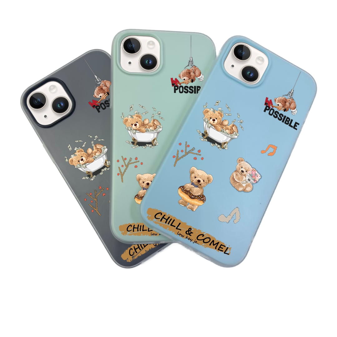 JELLY CASE PHONE FOR IPHONE - DESIGN BEAR J
