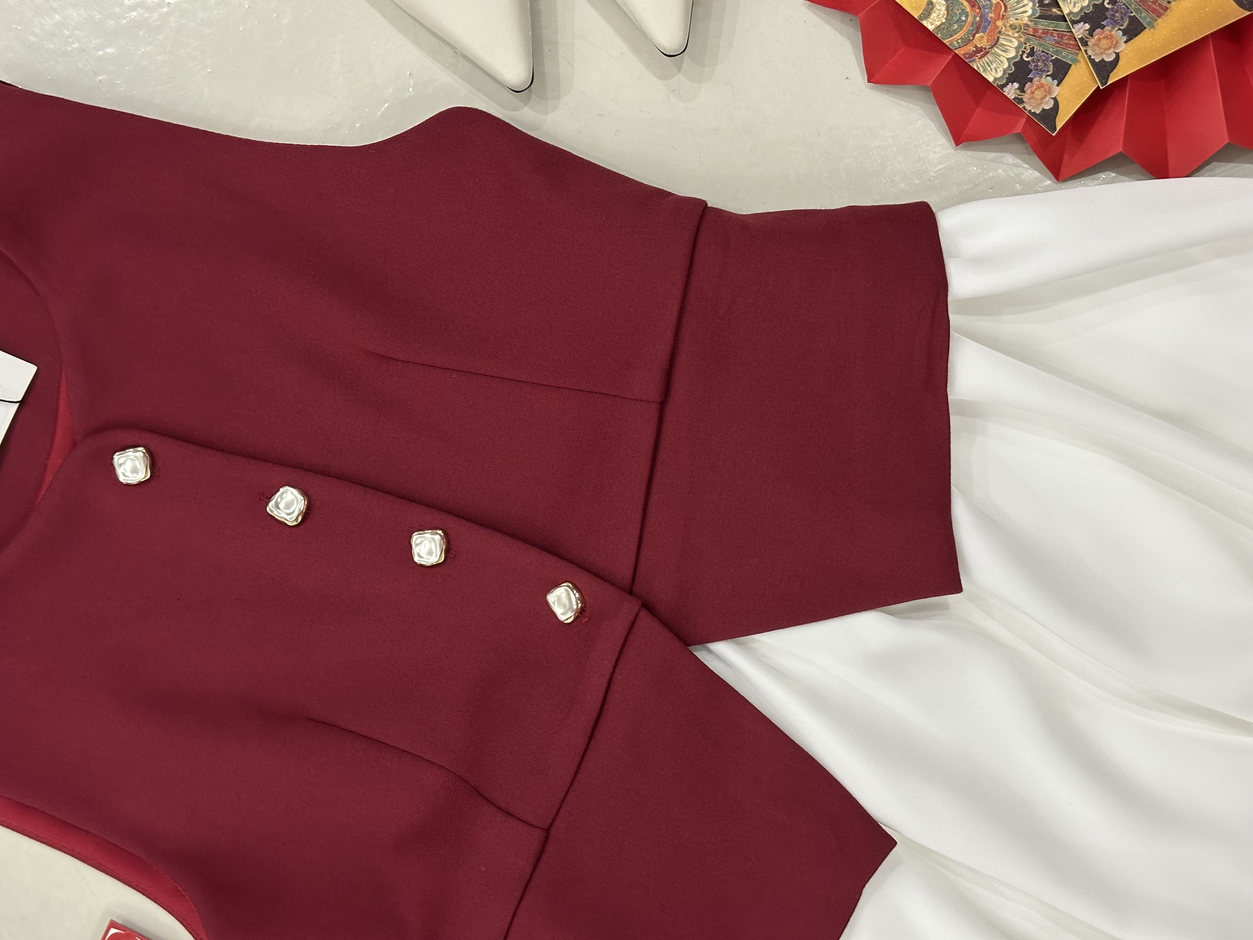 2387 PREMIUM DESIGN SET 马甲花苞裙套装