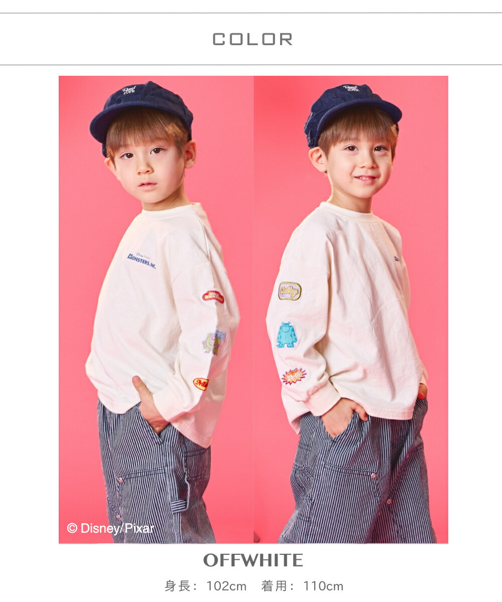 🆕【⭐訂購⭐】🌀 🇯🇵 日本直送🇯🇵 #Disney #MonsterInc 圖案貼片長袖Tee［2款選］🌀[ELCA-0018]