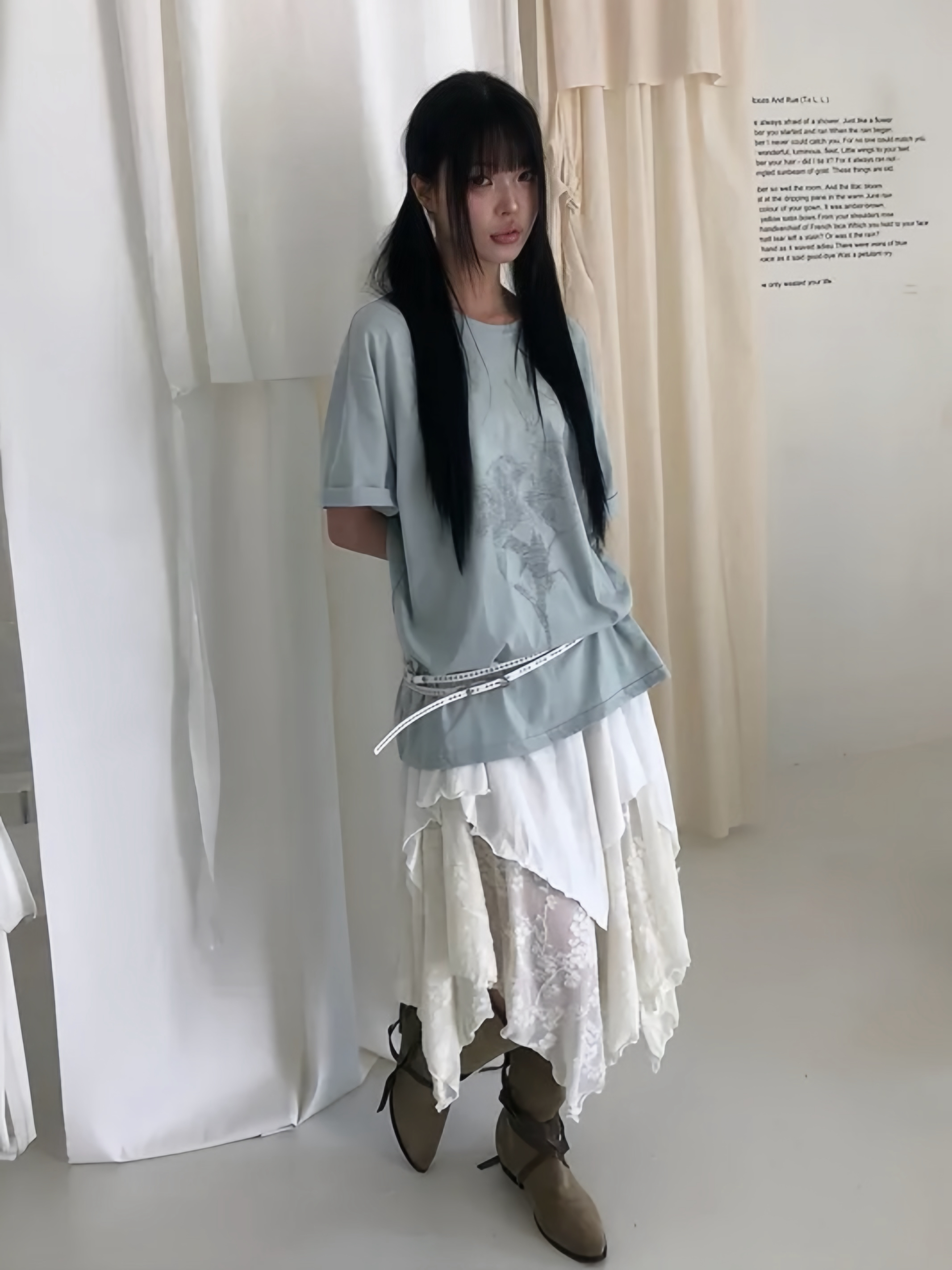 Cyber Flora Oversized Tee
