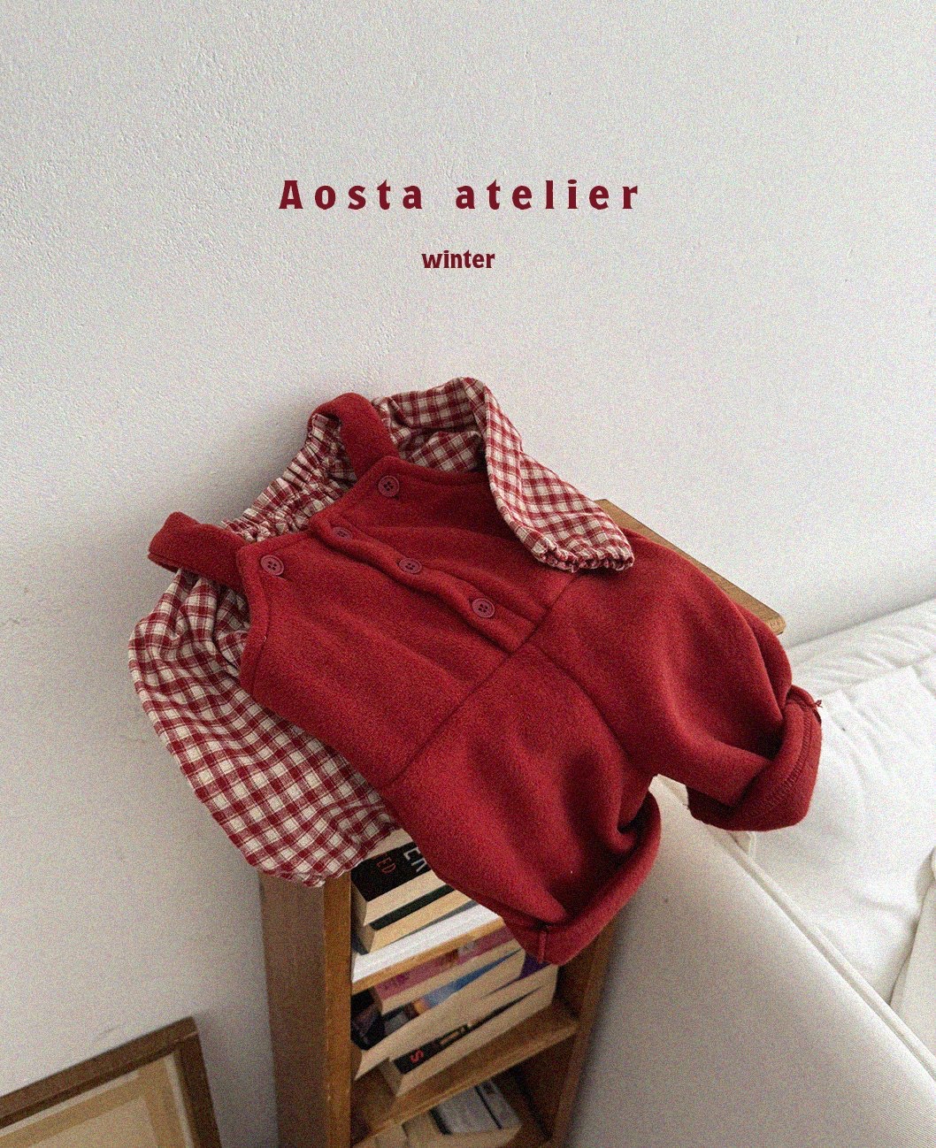 Aosta | Check shirt (Red XL90-100)