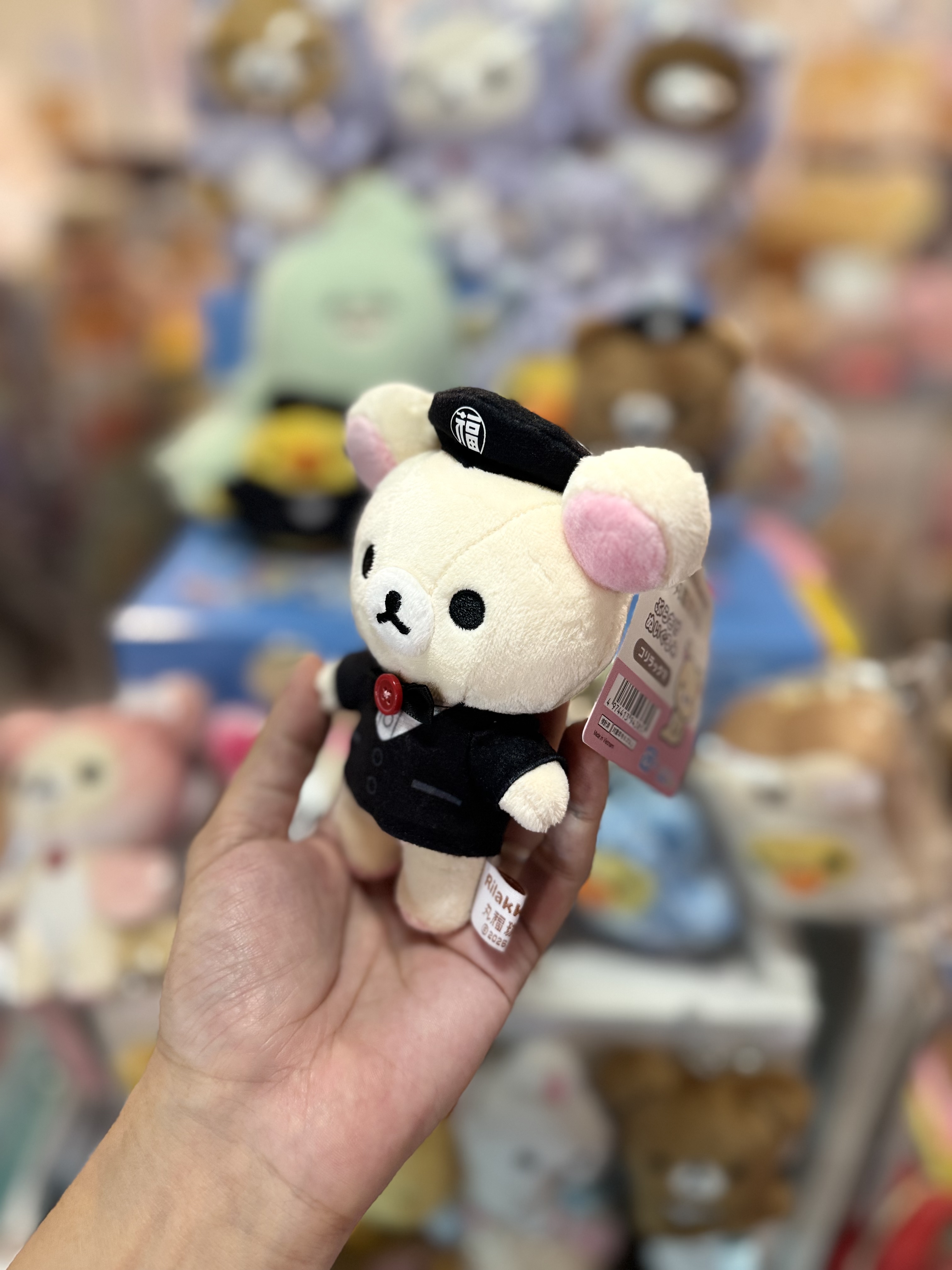 《現貨》全新日本Rilakkuma x 丸福珈琲店店員造型掛飾