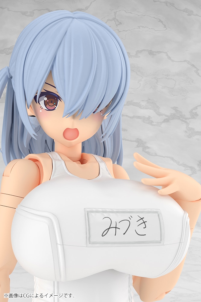 (預訂訂金 $100) (總價 $253) 壽屋 Kotobukiya FRAME ARMS GIRL 美月 Mizuki School Swimsuits White Ver. 模型 (KO08633) (行版)
