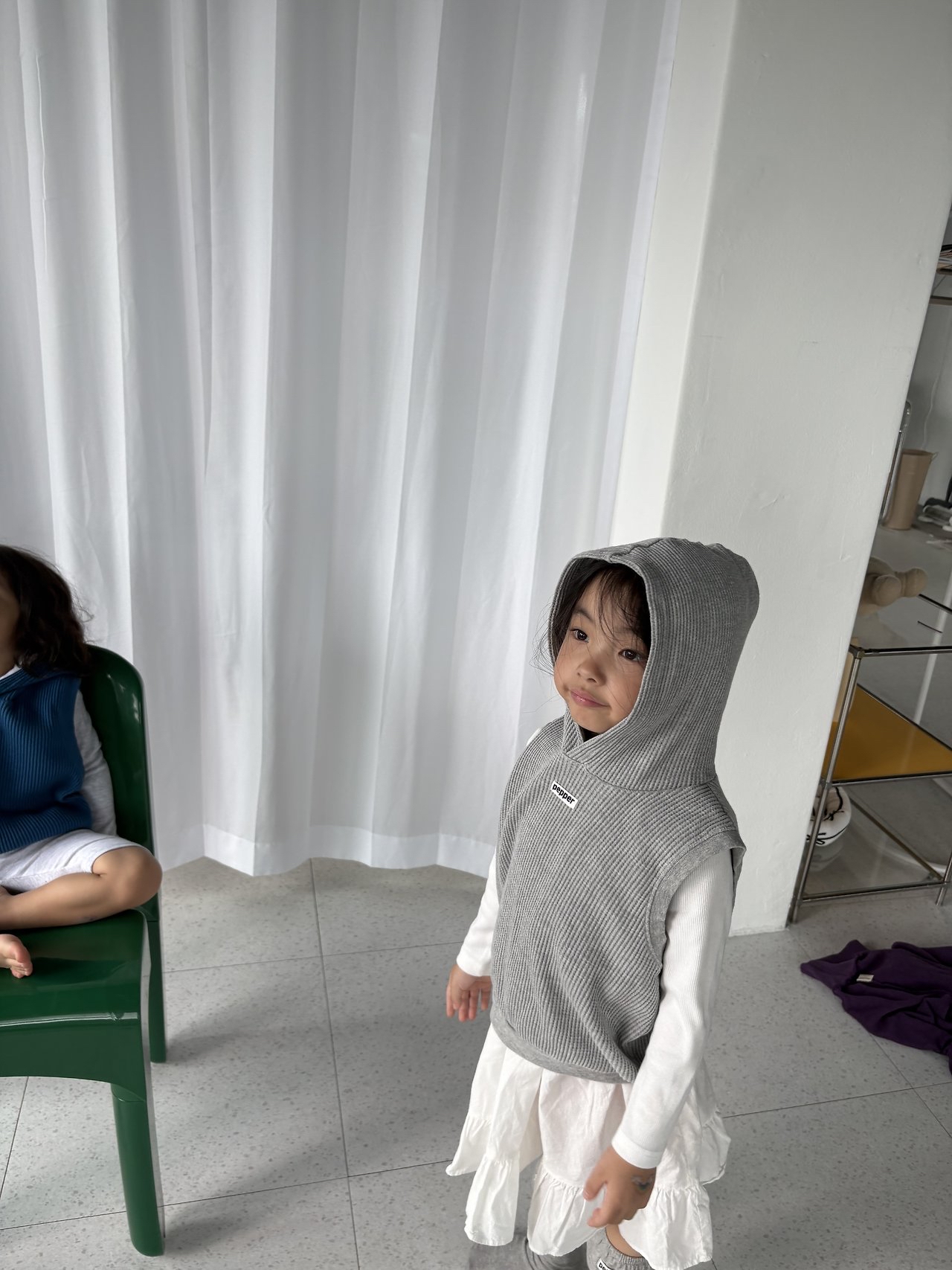 Pepper | Waffle Hooded Vest