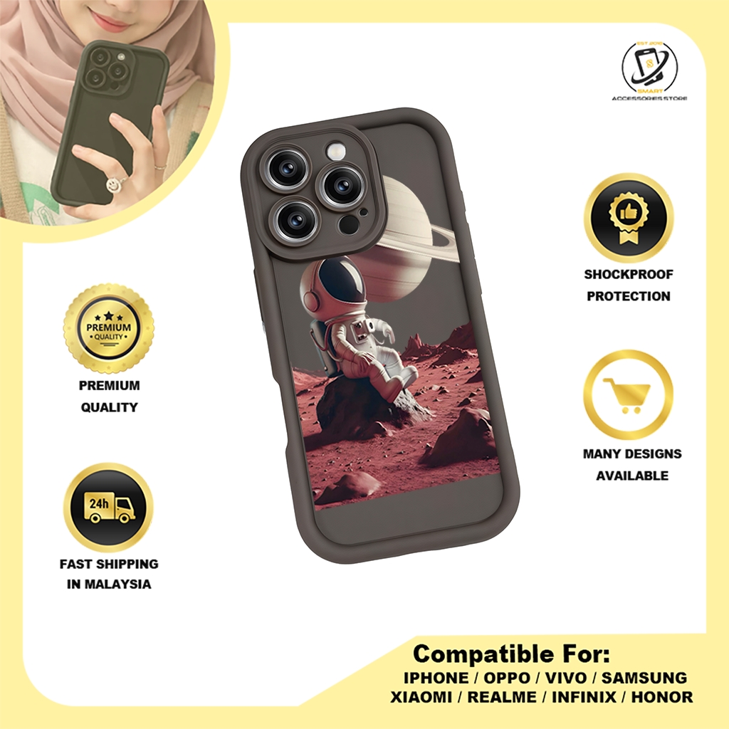 TPU DESIGN CASE PHONE FOR HONOR - DESIGN ASTRONAUT C