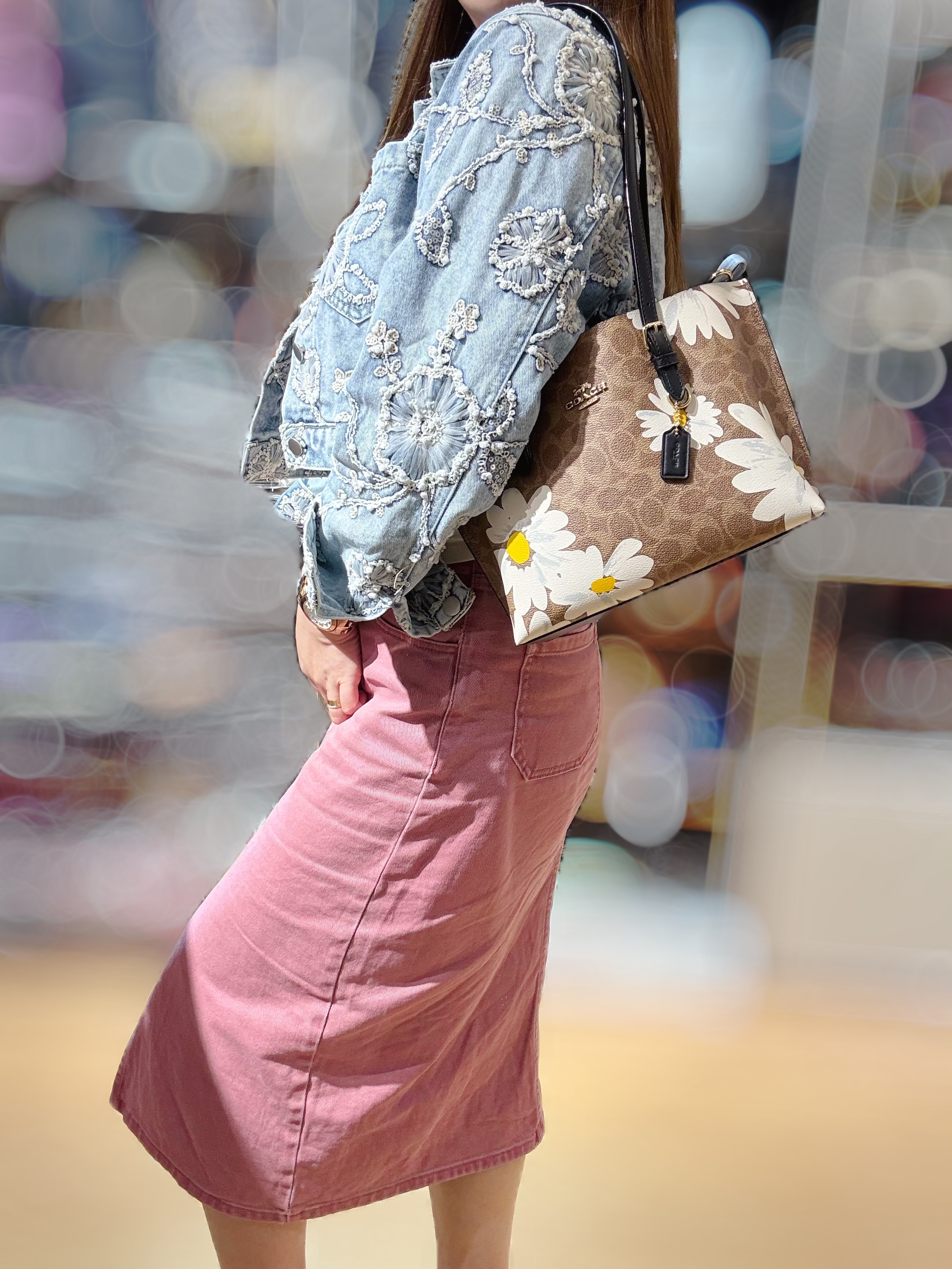 Coach Mollie crossbody 25 logo/m/floral/bow