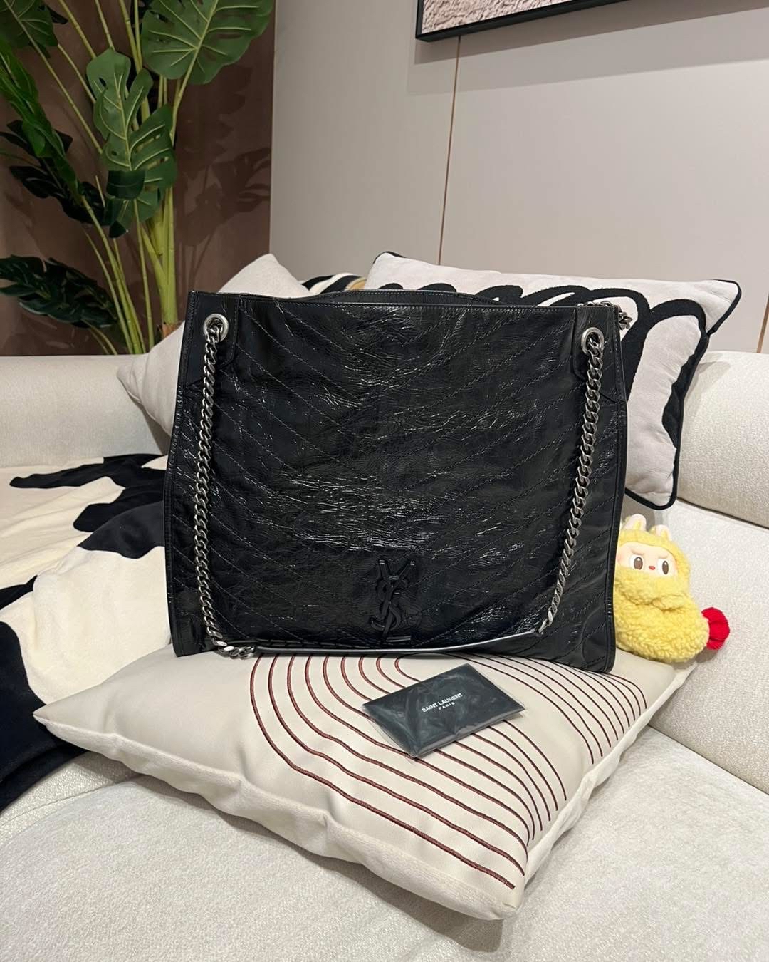Ysl Niki shopping tote calfskin 100%Authentic, 98%new ✅ certificate ✅dust bag 