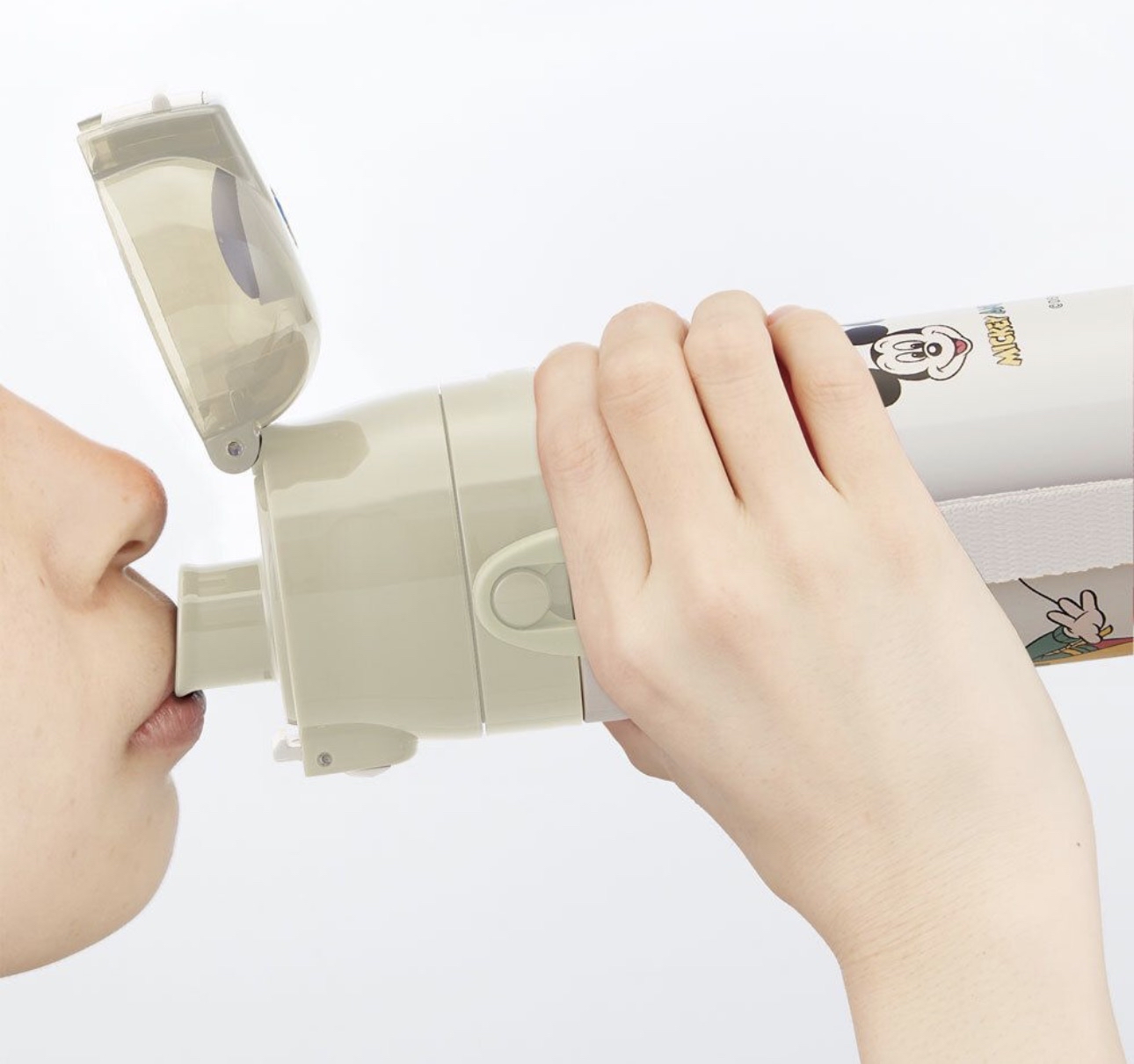 現貨🇯🇵Skater 2Way 直飲水樽連杯 430-470ml-Mickey & Minnie