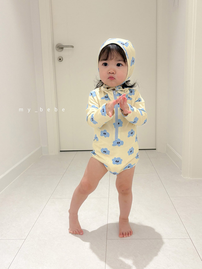 🇰🇷mybebe 泳衣+帽