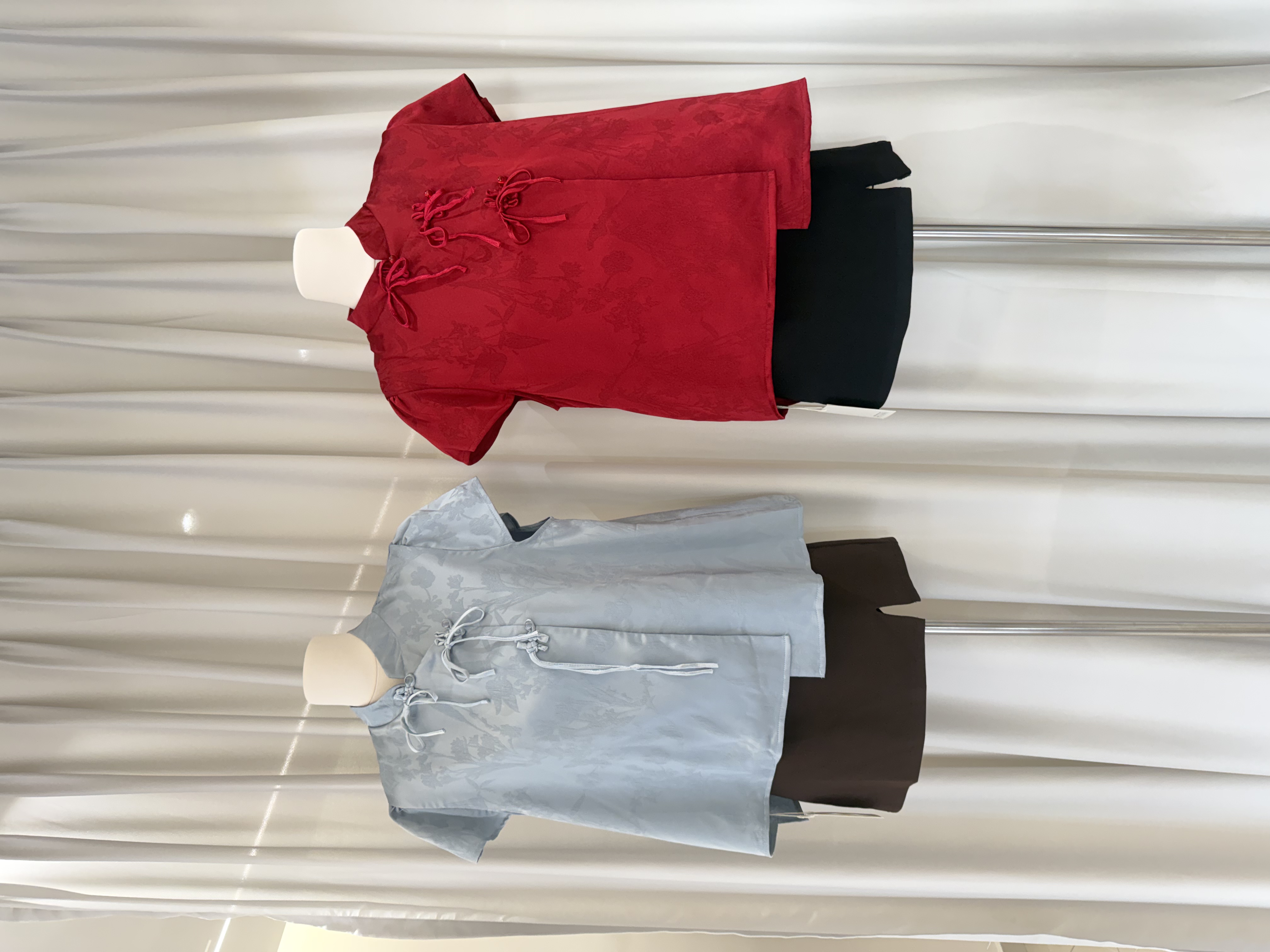 6600 新中式提花旗袍上衣