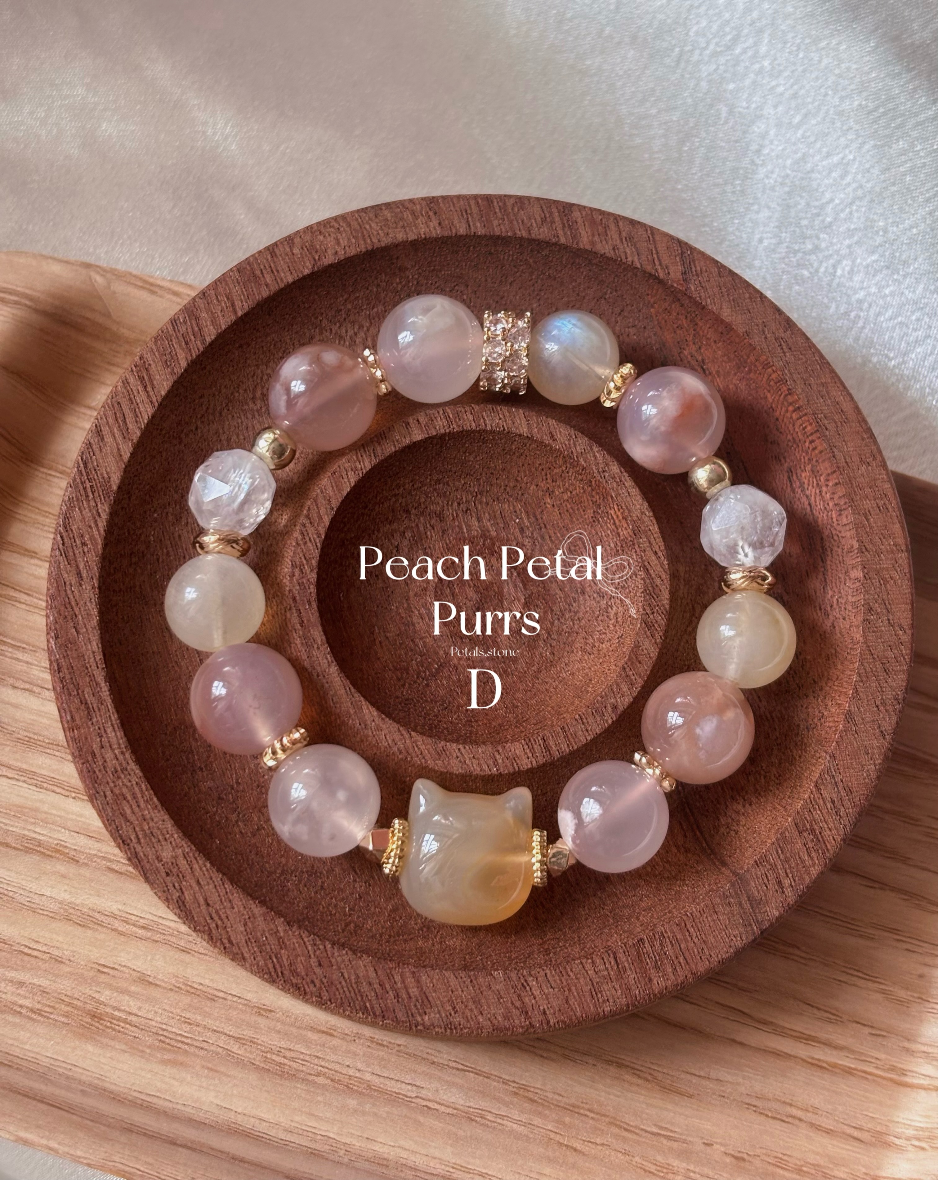 🍑Peach Petal Purrs🐈🌸｜橙粉櫻花瑪瑙貓貓