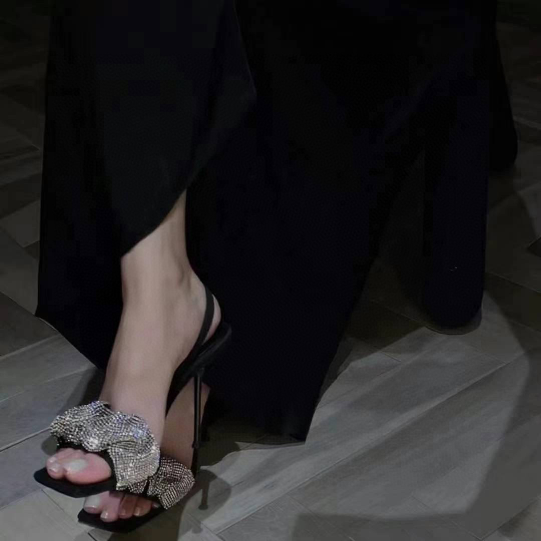 清貨特價✨Alexander wang 10cm 滿閃石sandal  Size 36/37 only