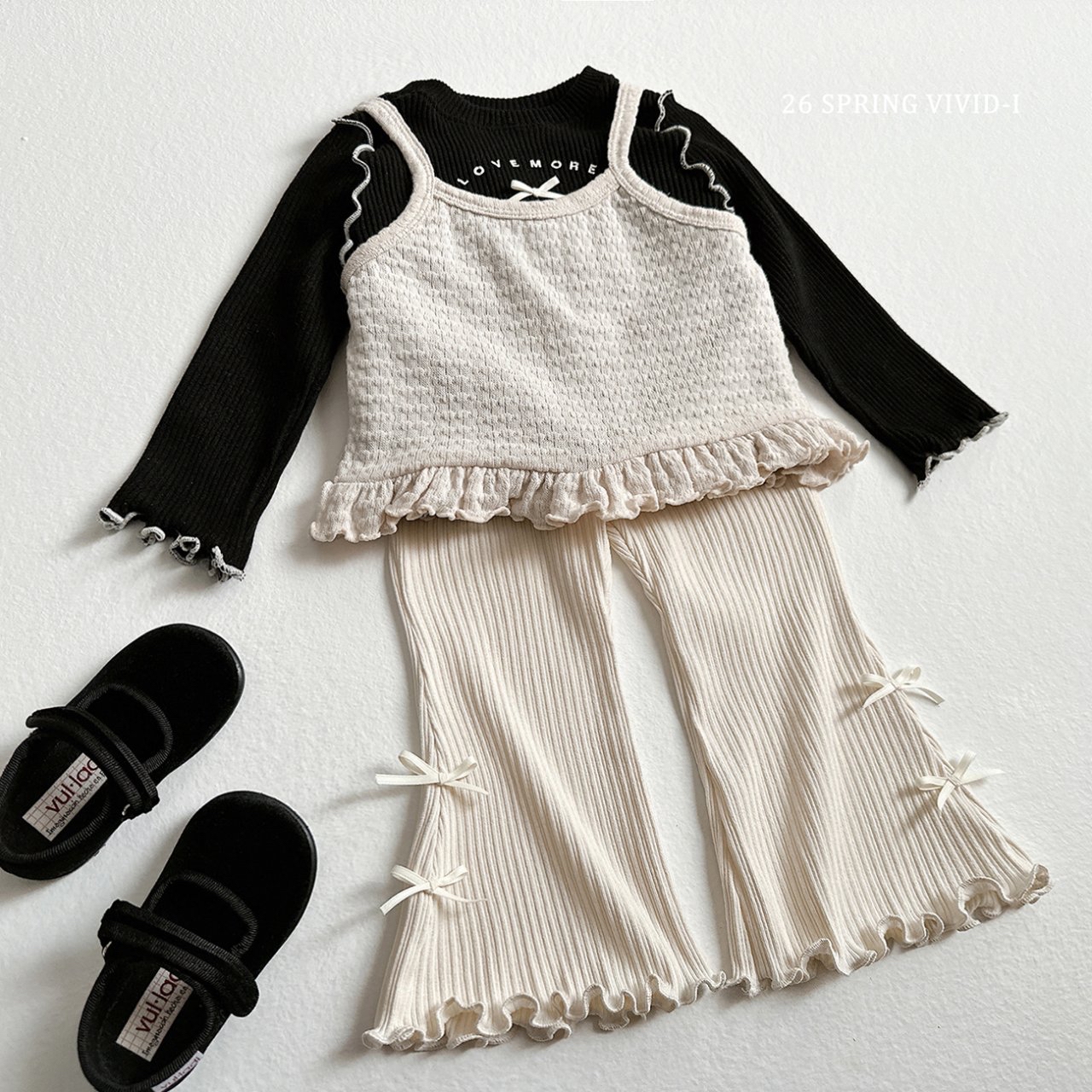 🌸預訂 韓國直送🌸🇰🇷VIVIDI四色荷葉邊針織吊帶胸衣