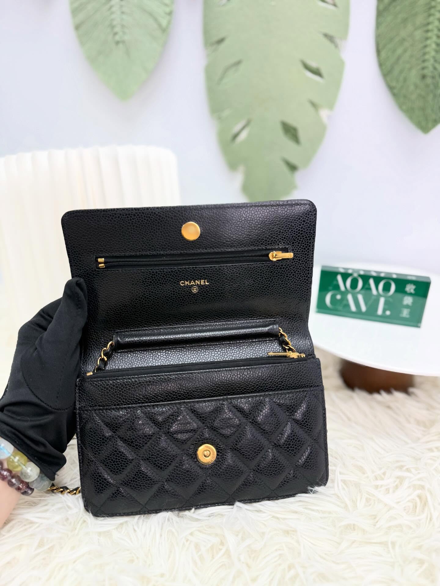 CHANEL🤍PRE OWNED 黑金WOC🖤