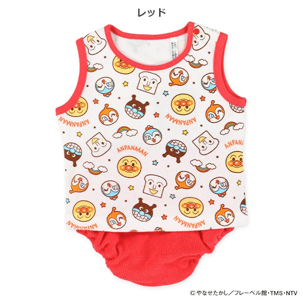 🇯🇵預訂 日本直送🇯🇵麵包超人人物滿印毛巾料背心燈籠褲套裝