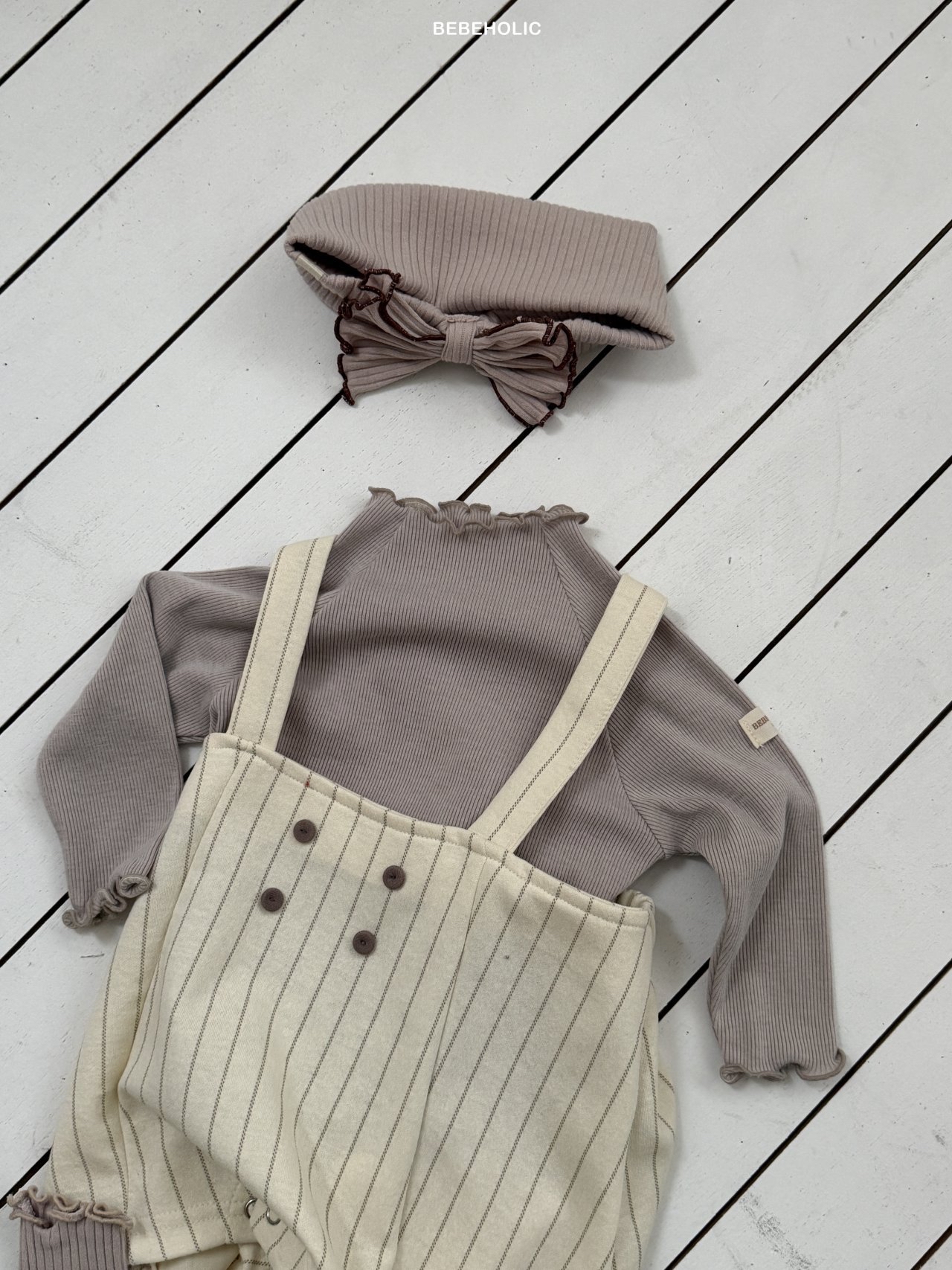 🌸預訂 韓國直送🌸🇰🇷BEBEHOLIC三色純色花邊領長袖上衣