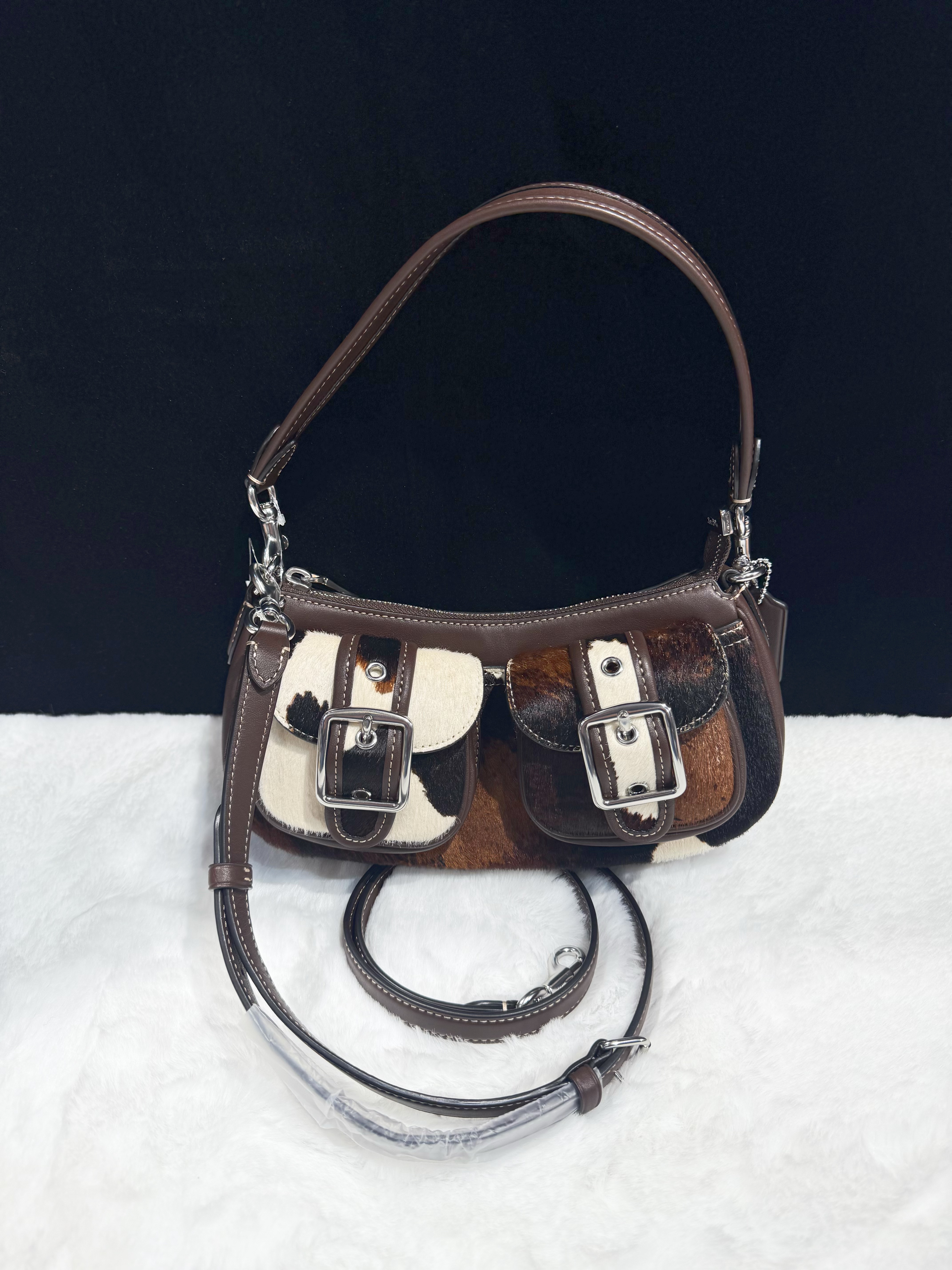 Coach Ashton bag cow print/haircalf